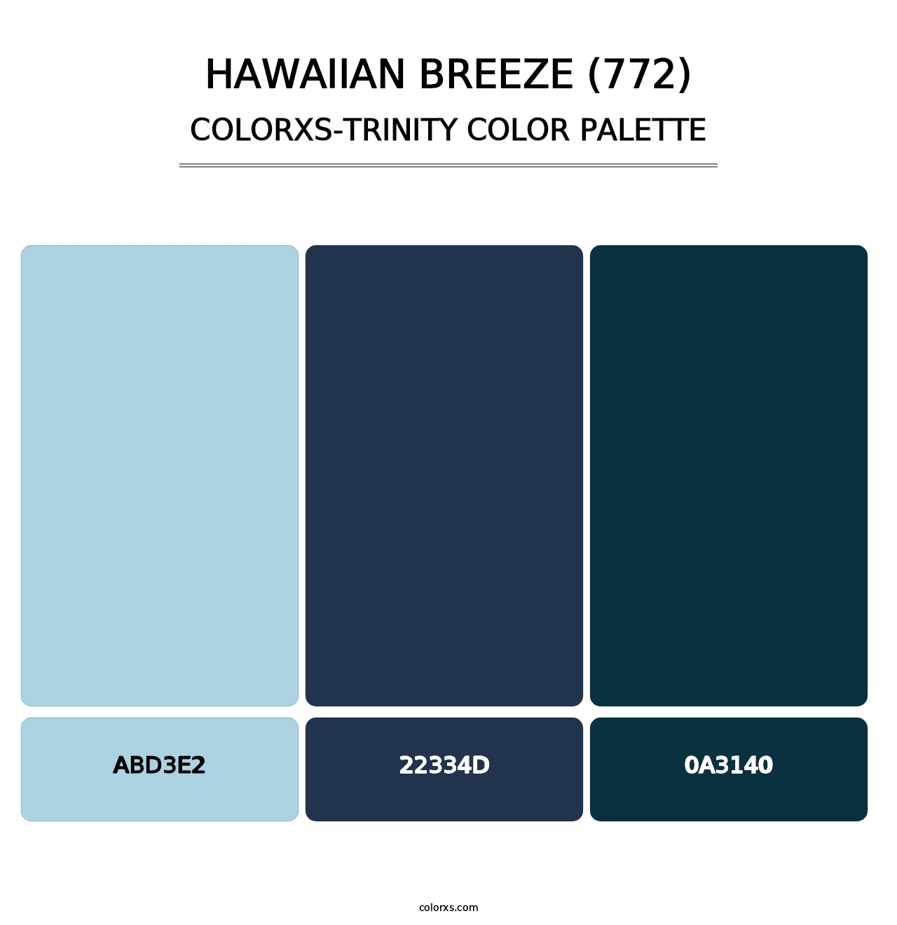 Hawaiian Breeze (772) - Colorxs Trinity Palette
