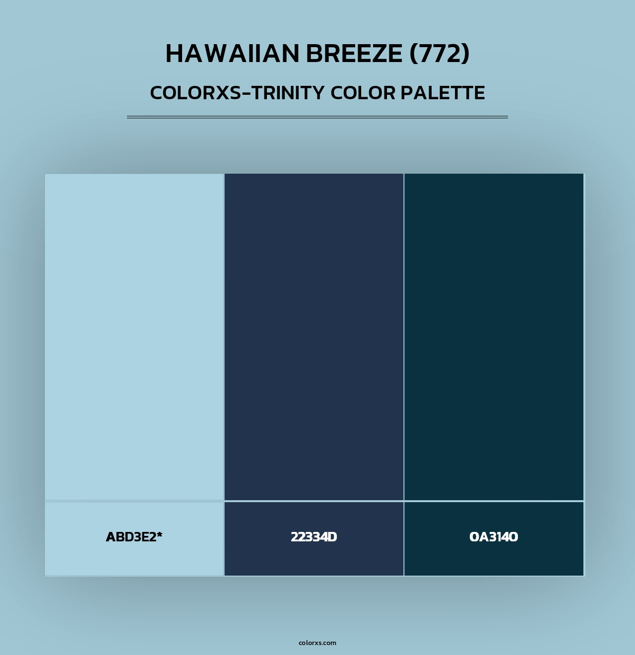 Hawaiian Breeze (772) - Colorxs Trinity Palette