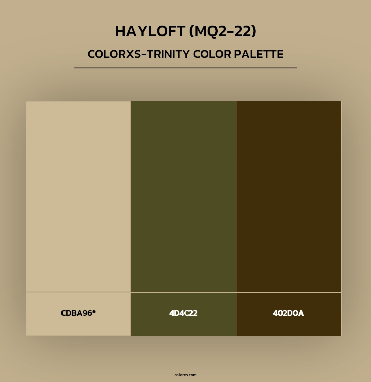 Hayloft (MQ2-22) - Colorxs Trinity Palette