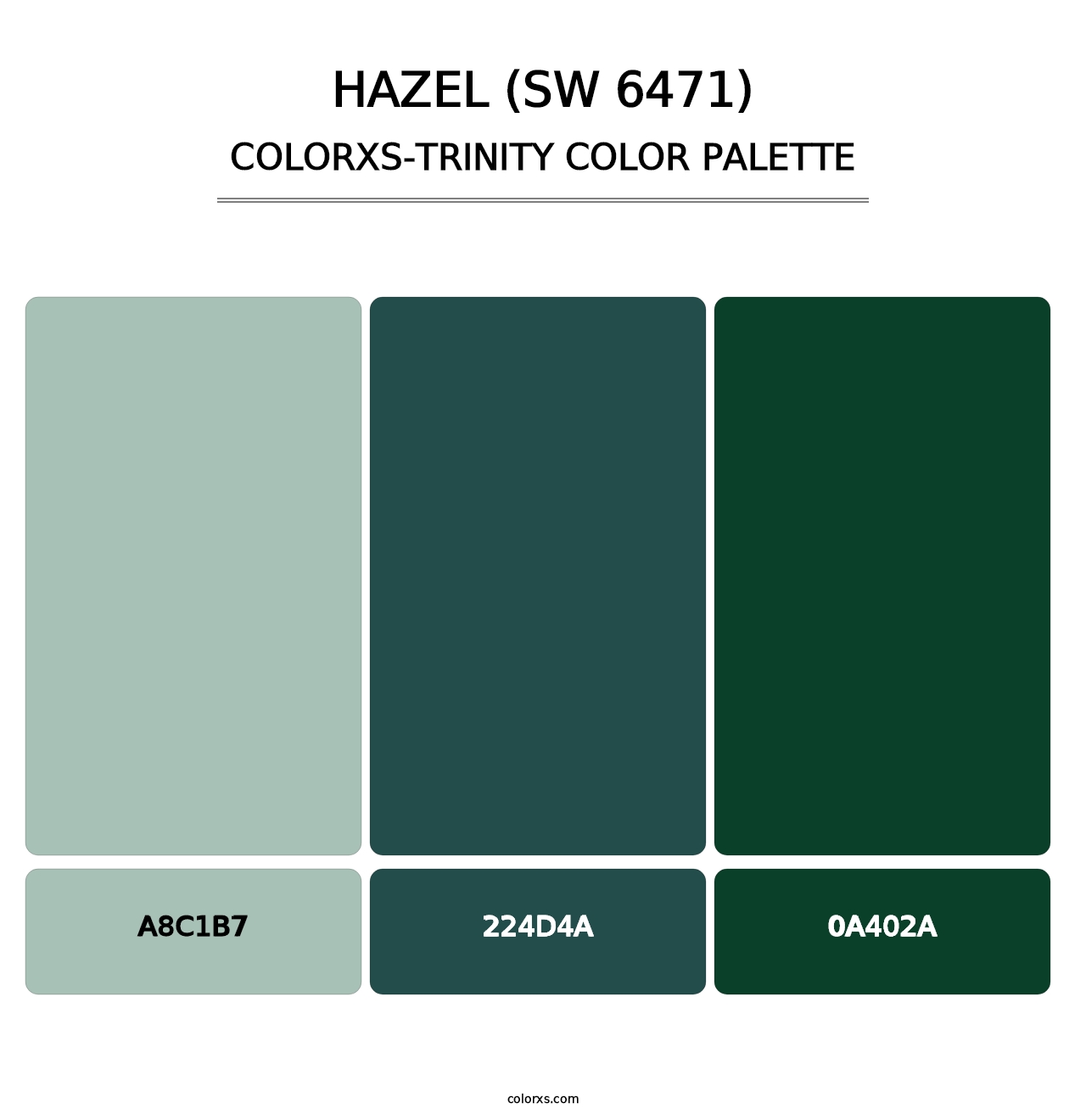 Hazel (SW 6471) - Colorxs Trinity Palette