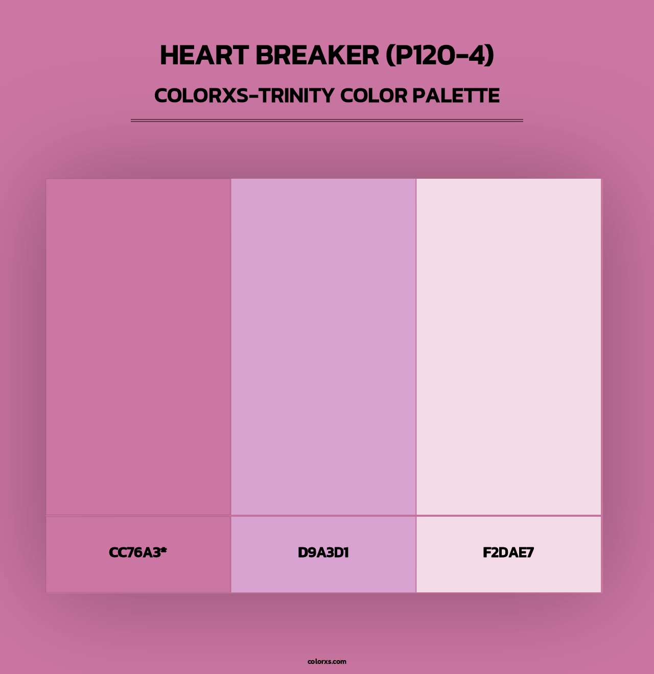 Heart Breaker (P120-4) - Colorxs Trinity Palette