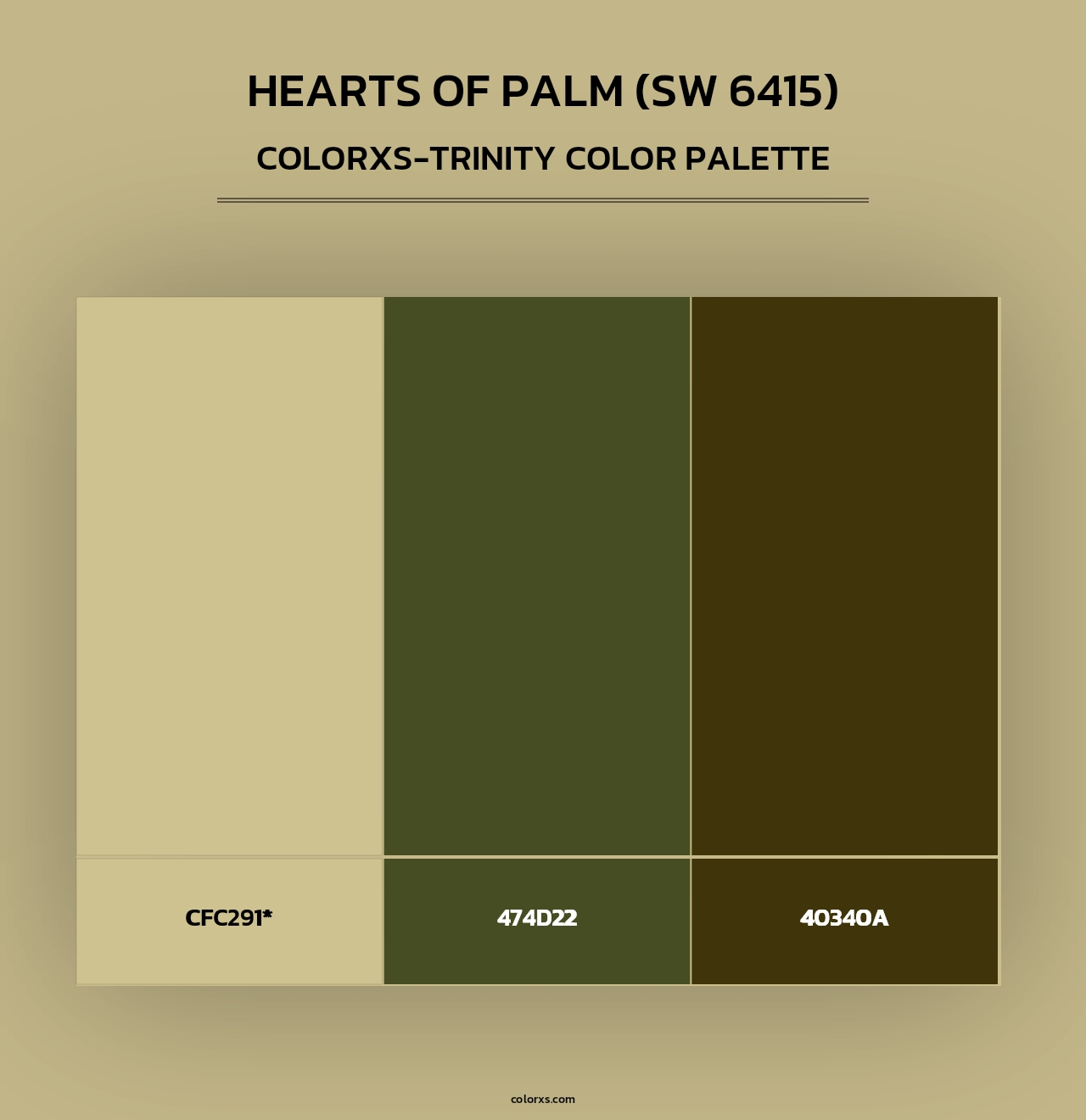 Hearts of Palm (SW 6415) - Colorxs Trinity Palette
