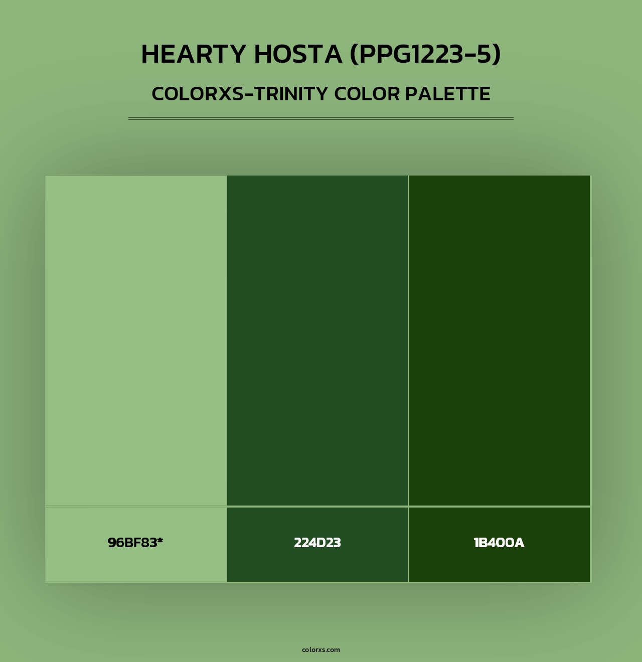 Hearty Hosta (PPG1223-5) - Colorxs Trinity Palette