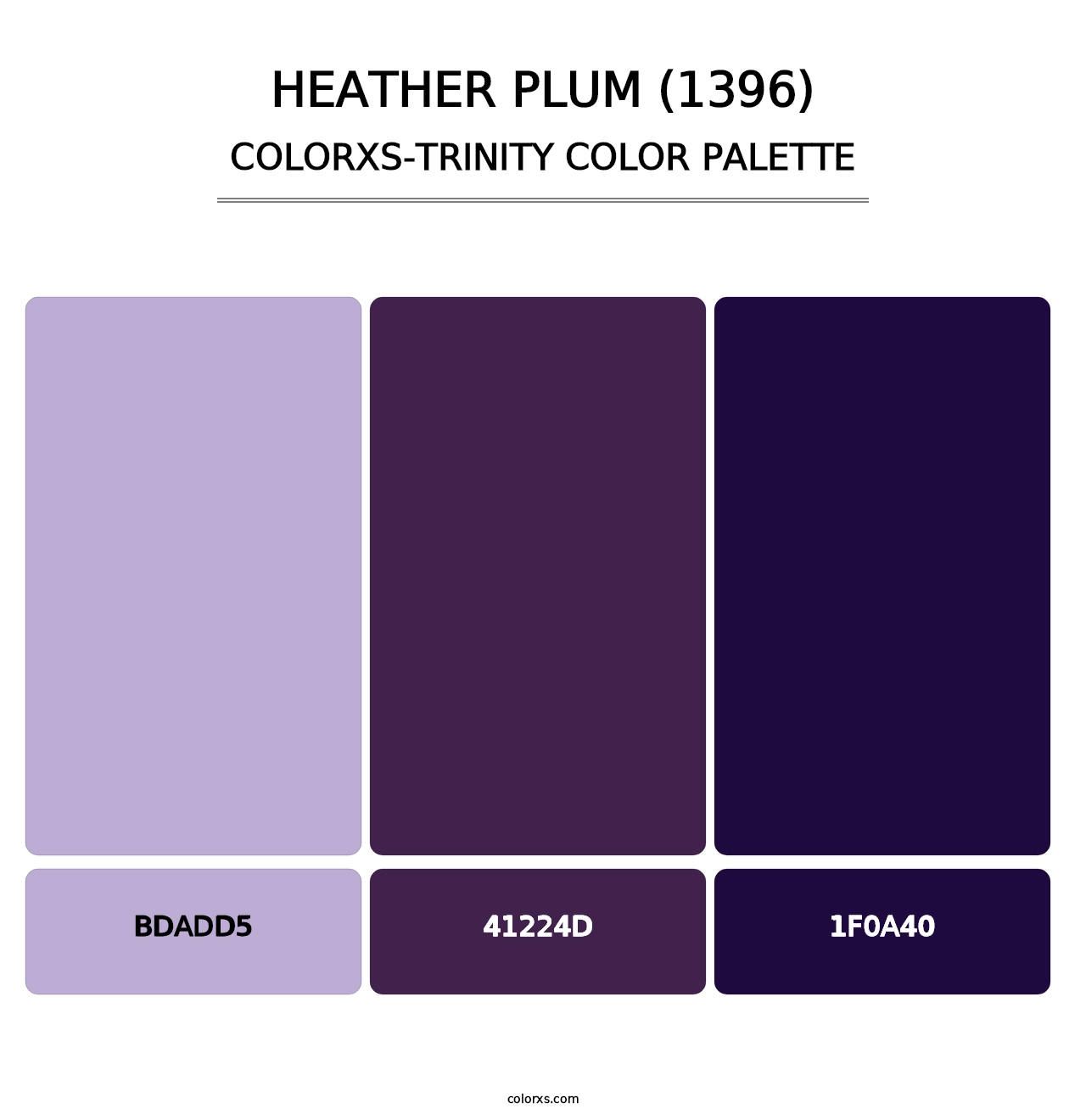Heather Plum (1396) - Colorxs Trinity Palette