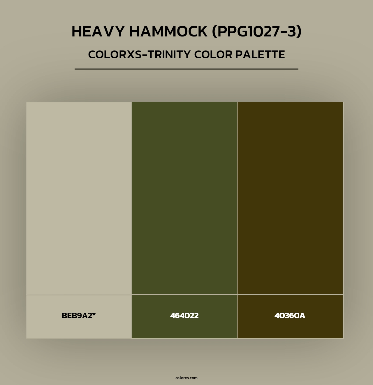 Heavy Hammock (PPG1027-3) - Colorxs Trinity Palette
