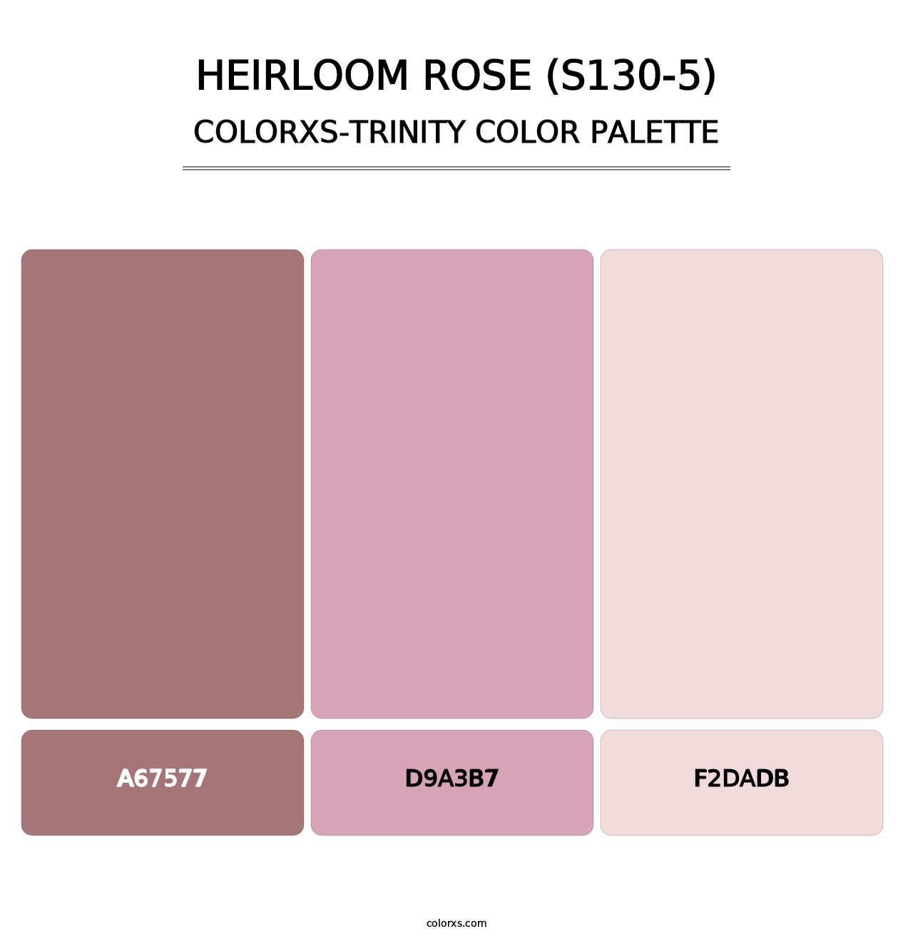 Heirloom Rose (S130-5) - Colorxs Trinity Palette