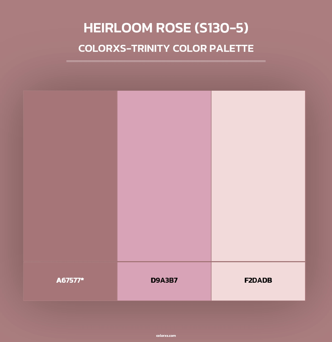 Heirloom Rose (S130-5) - Colorxs Trinity Palette