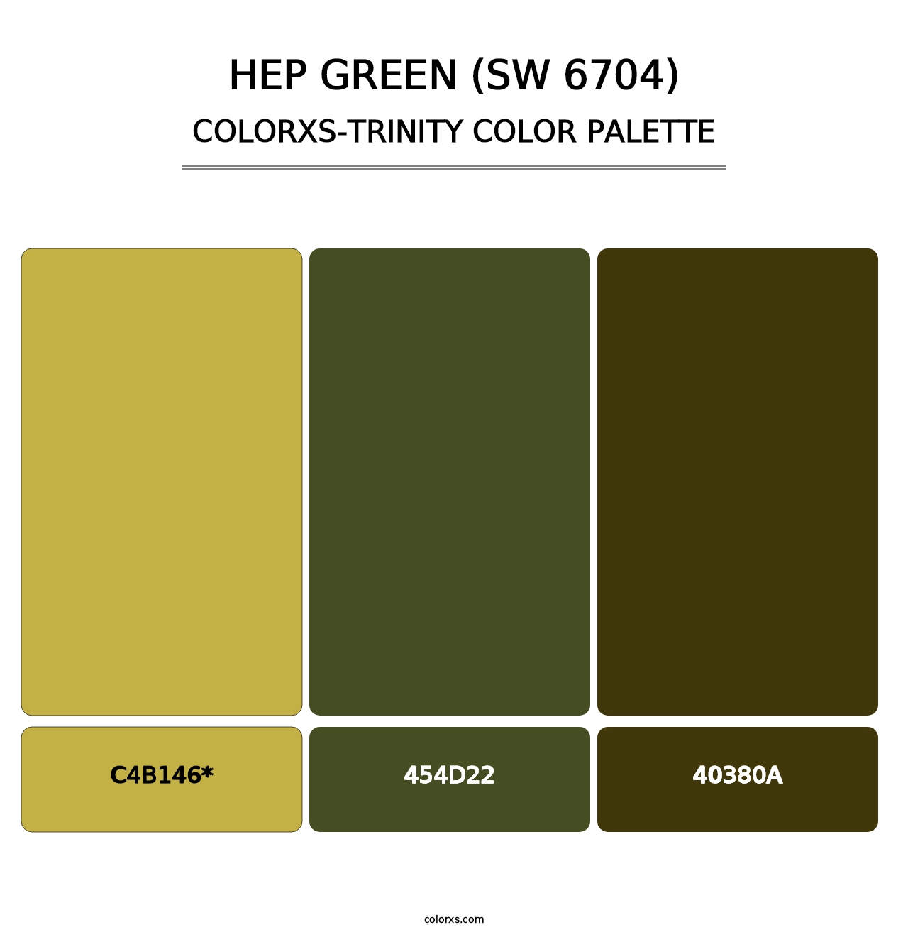 Hep Green (SW 6704) - Colorxs Trinity Palette