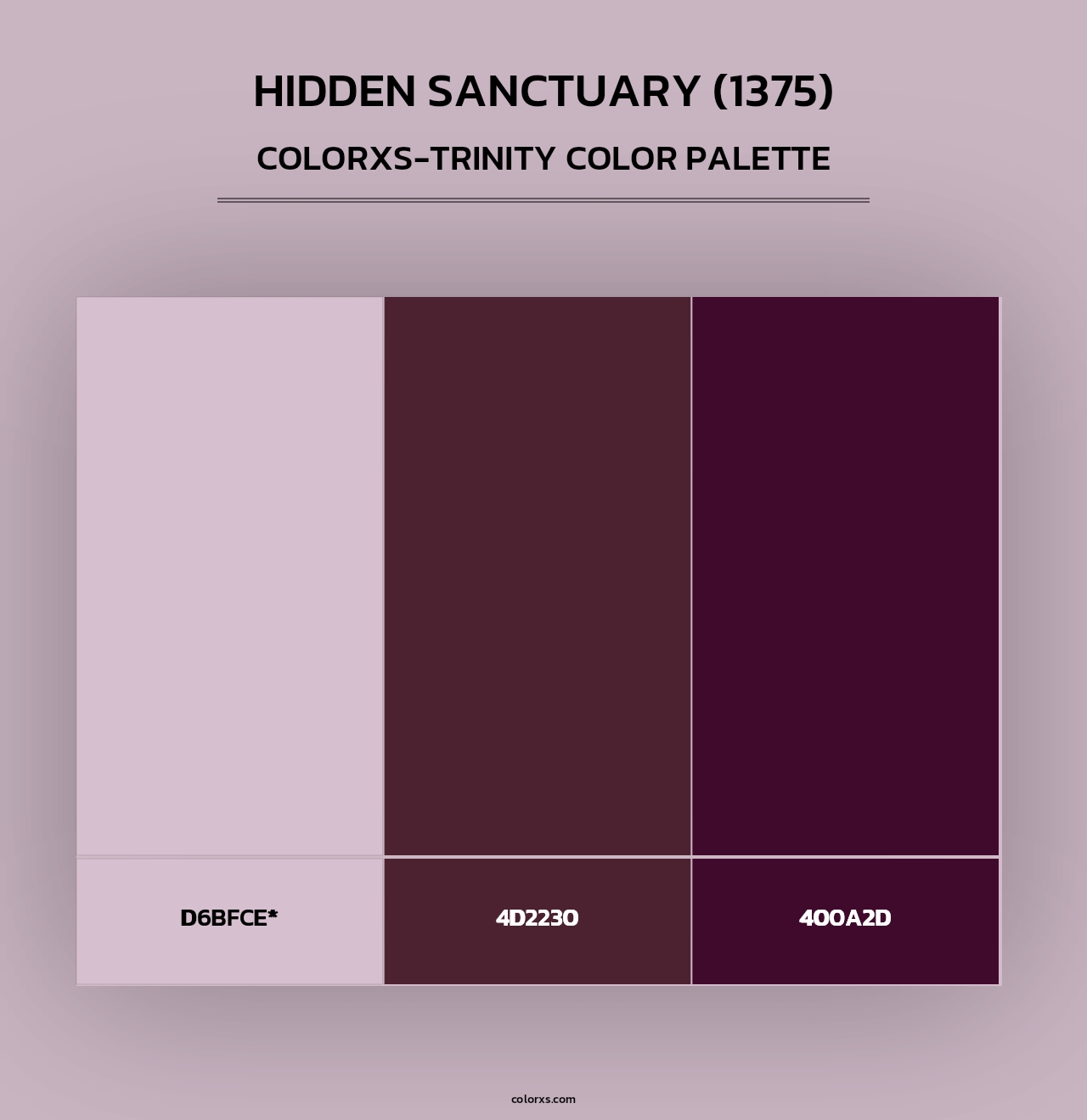 Hidden Sanctuary (1375) - Colorxs Trinity Palette