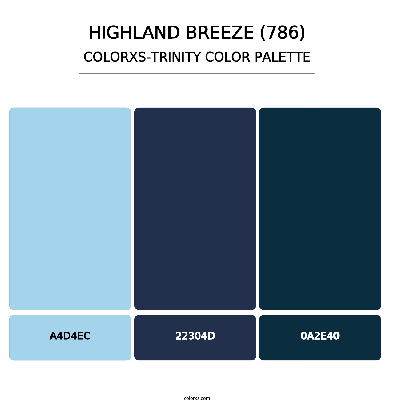 Highland Breeze (786) - Colorxs Trinity Palette