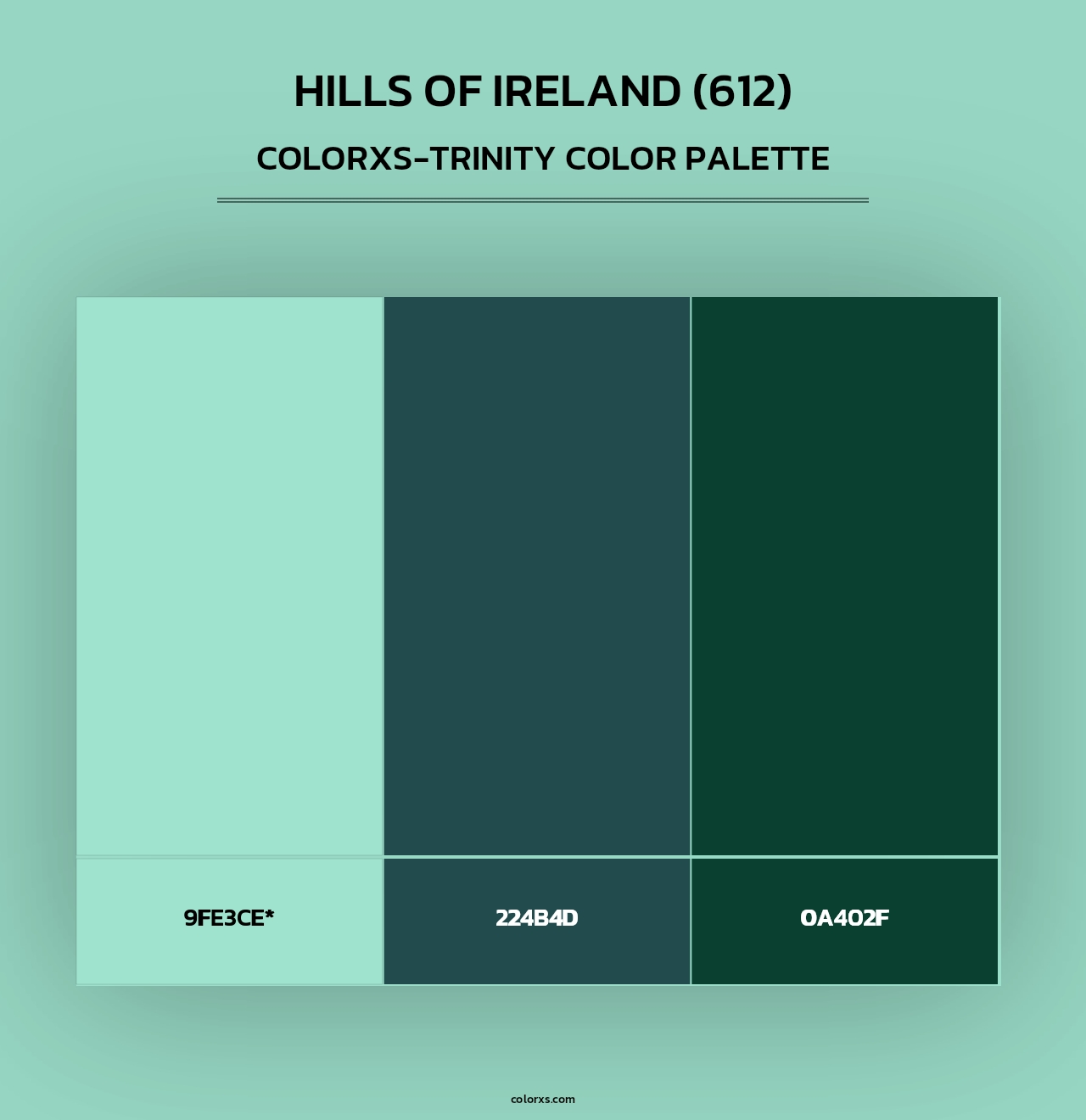 Hills of Ireland (612) - Colorxs Trinity Palette