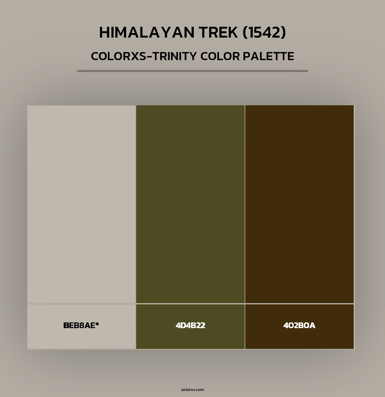 Himalayan Trek (1542) - Colorxs Trinity Palette