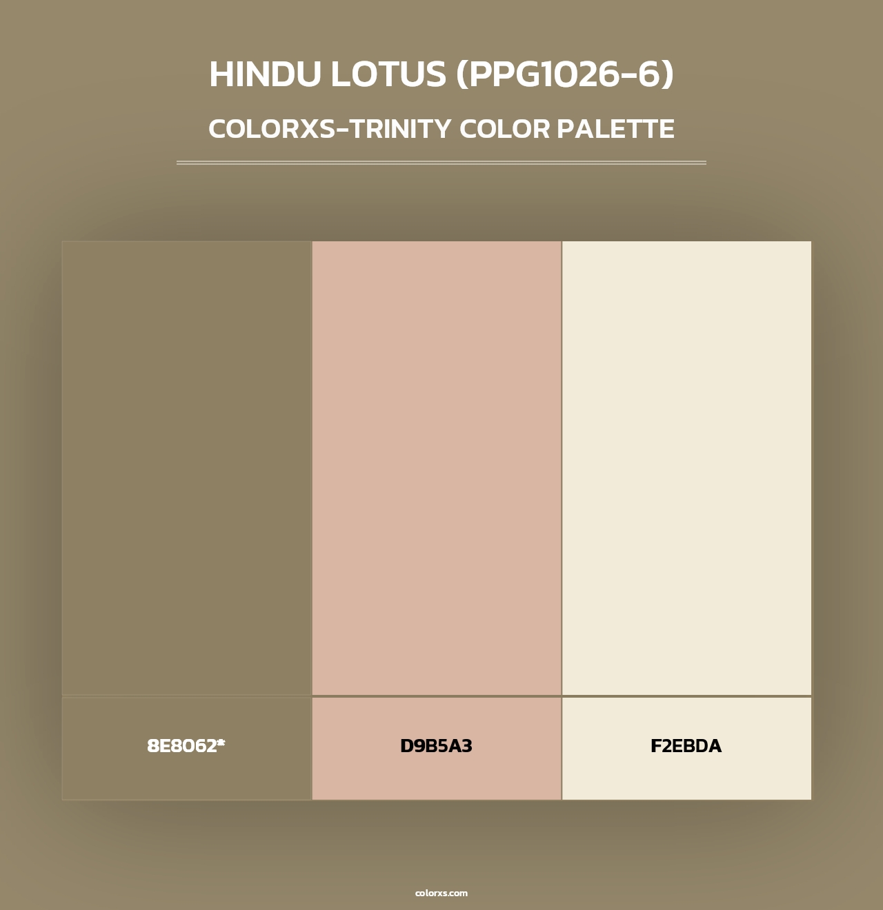 Hindu Lotus (PPG1026-6) - Colorxs Trinity Palette