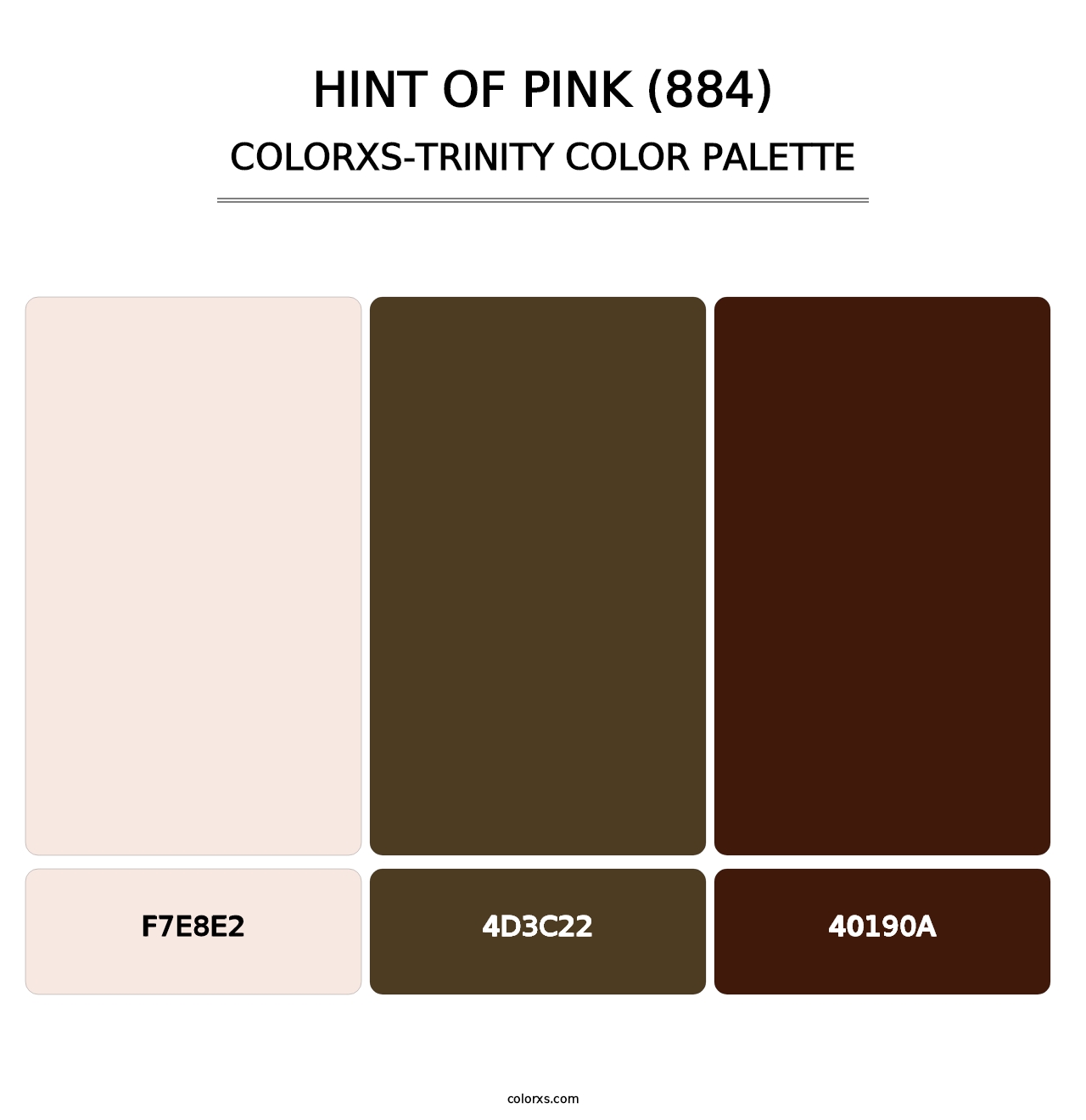 Hint of Pink (884) - Colorxs Trinity Palette