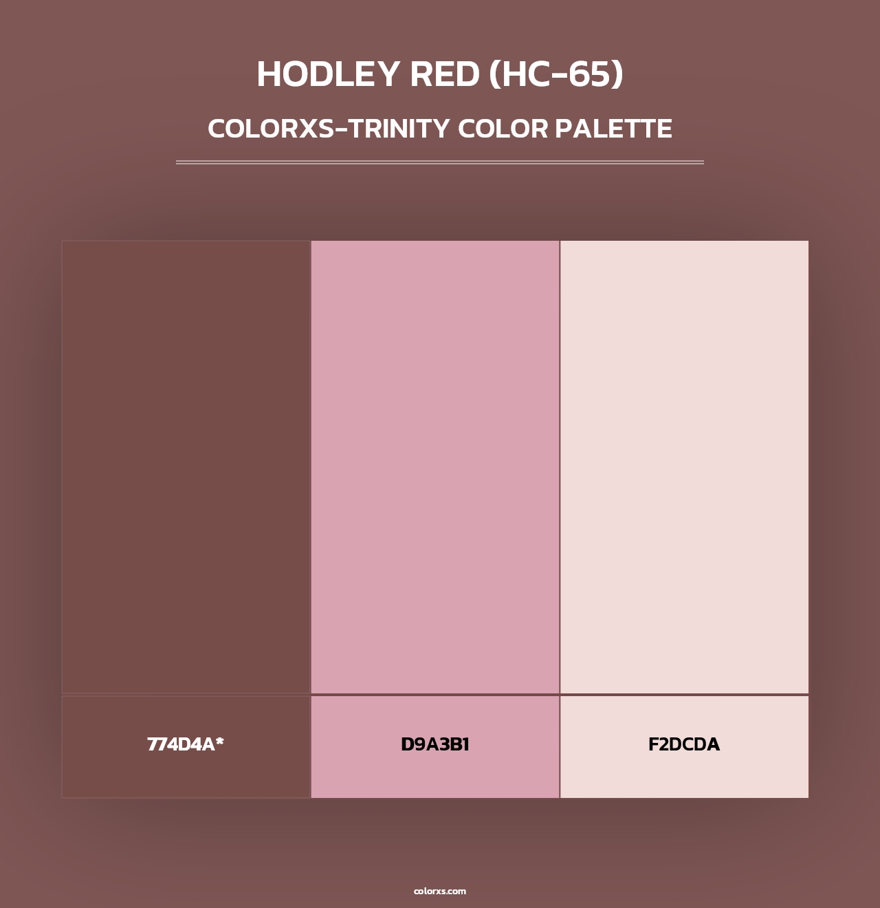 Hodley Red (HC-65) - Colorxs Trinity Palette