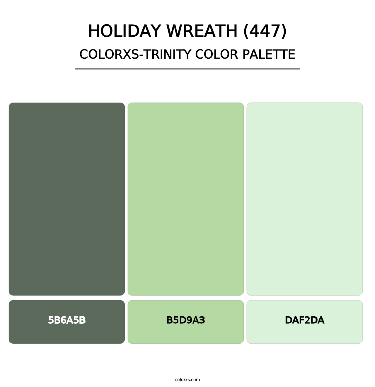 Holiday Wreath (447) - Colorxs Trinity Palette