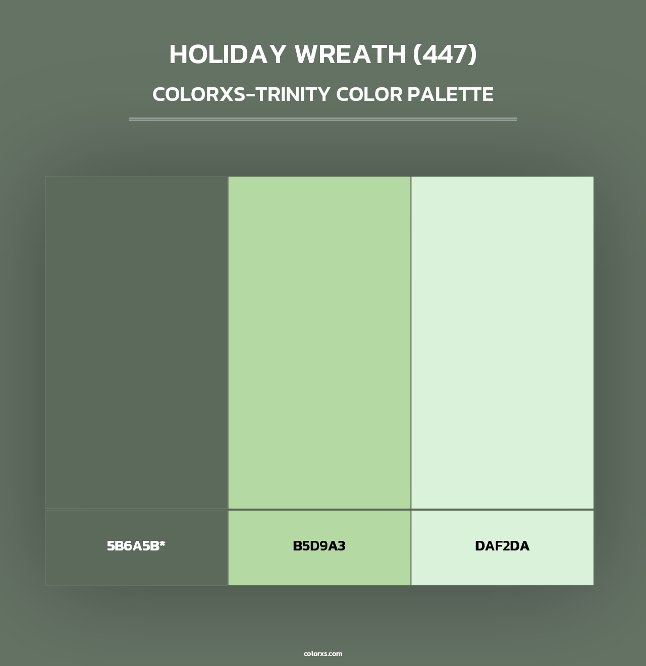 Holiday Wreath (447) - Colorxs Trinity Palette