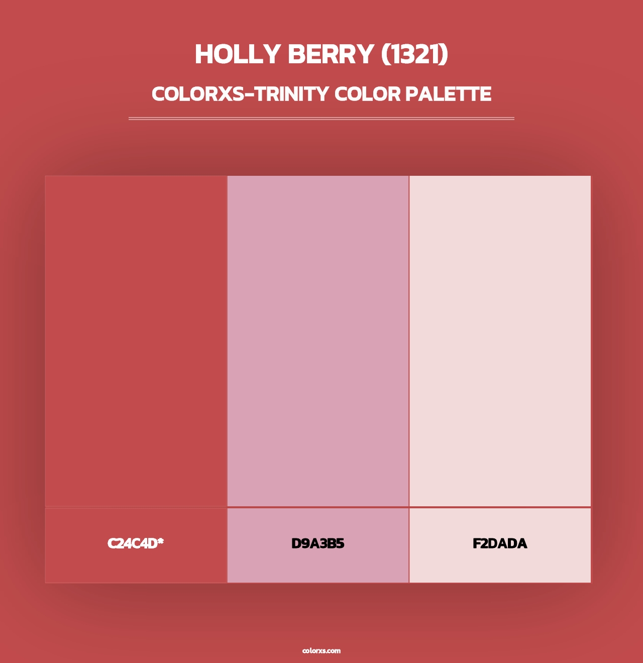 Holly Berry (1321) - Colorxs Trinity Palette