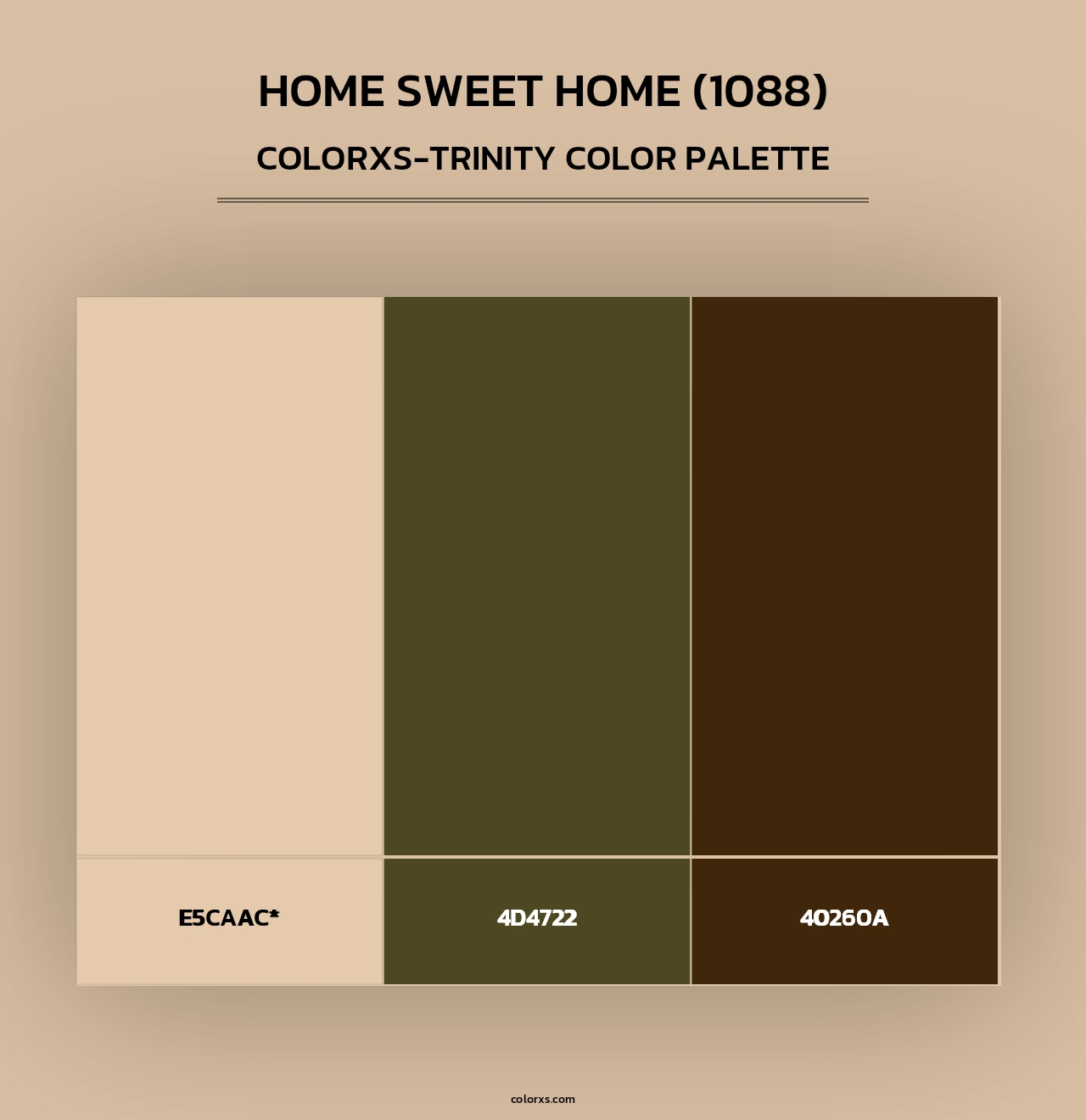 Home Sweet Home (1088) - Colorxs Trinity Palette