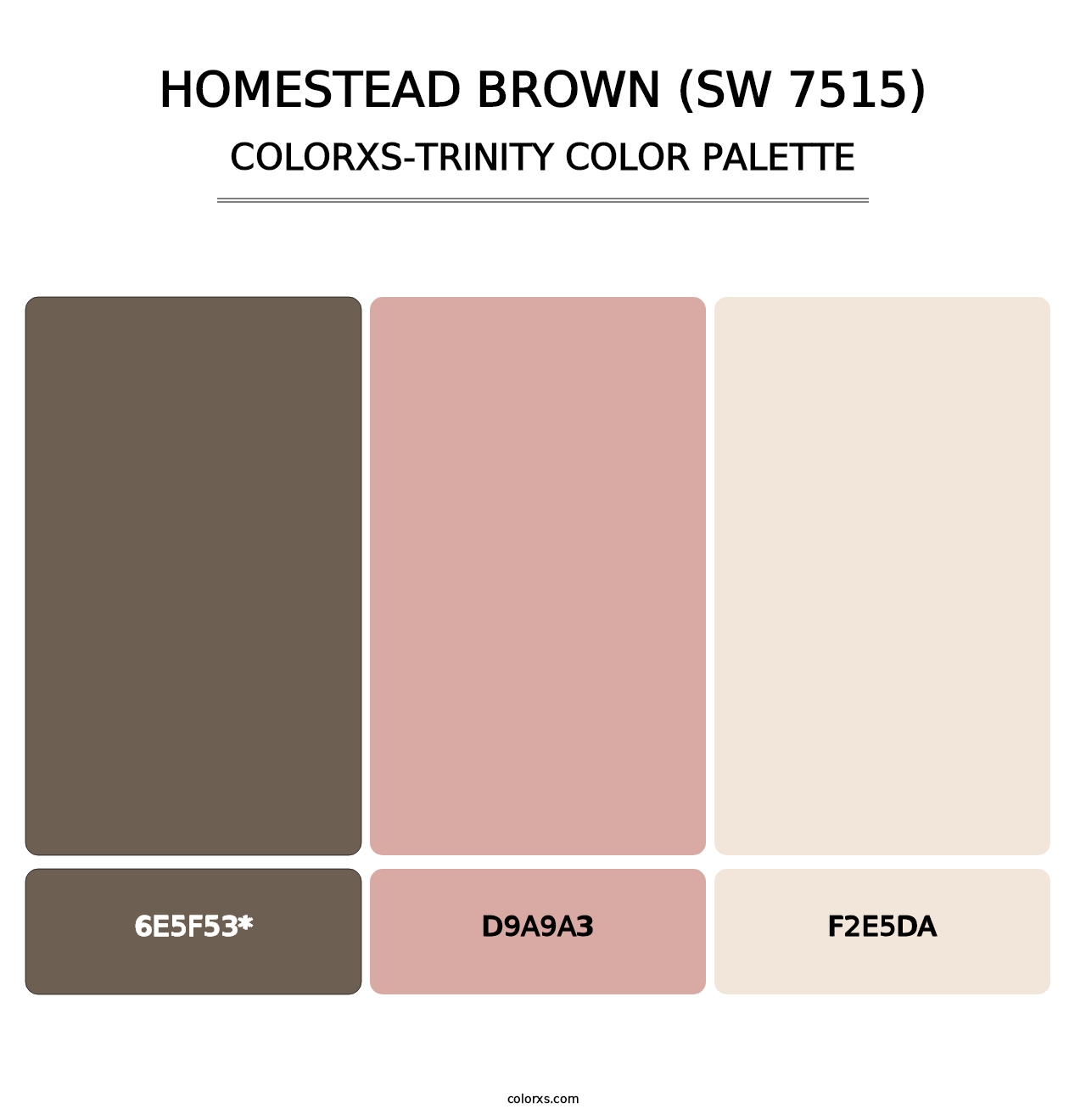 Homestead Brown (SW 7515) - Colorxs Trinity Palette