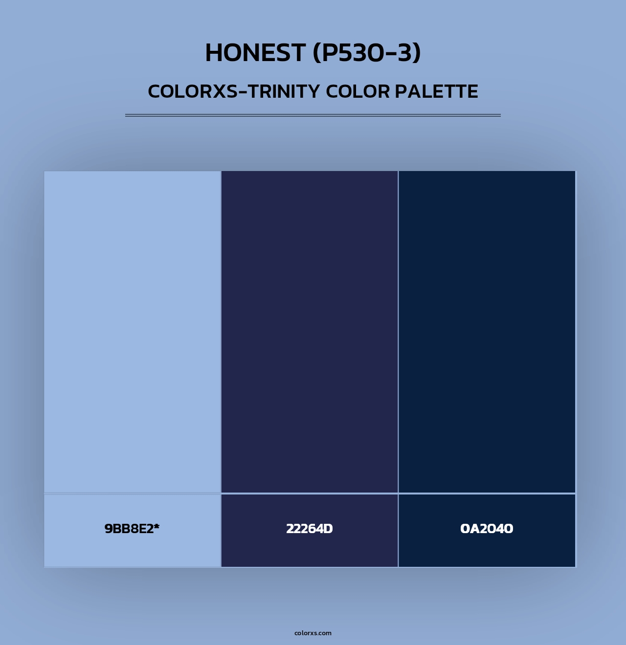 Honest (P530-3) - Colorxs Trinity Palette