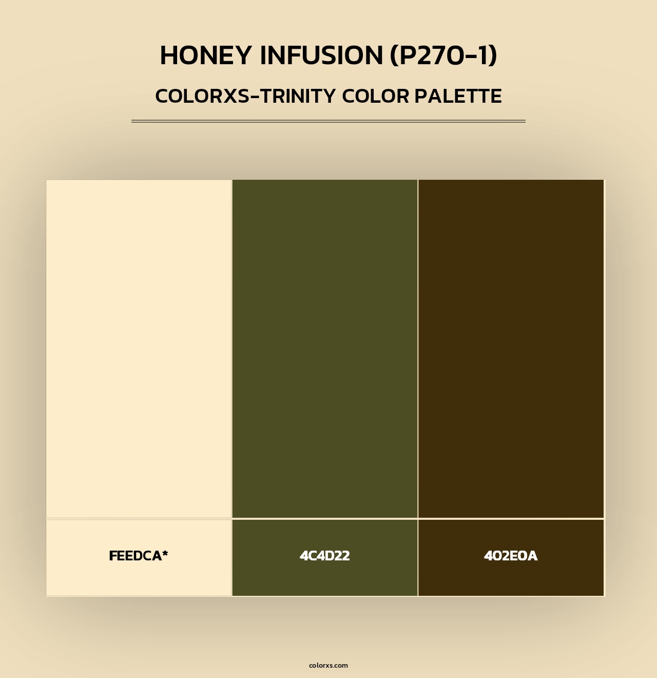 Honey Infusion (P270-1) - Colorxs Trinity Palette