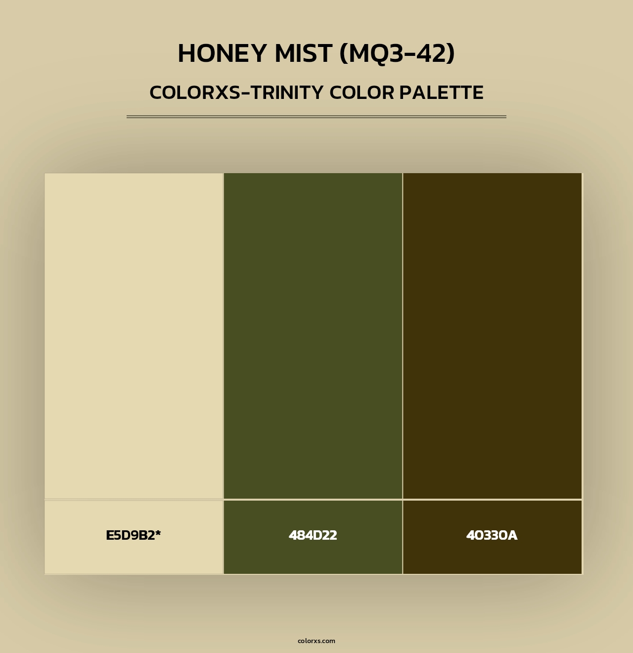 Honey Mist (MQ3-42) - Colorxs Trinity Palette