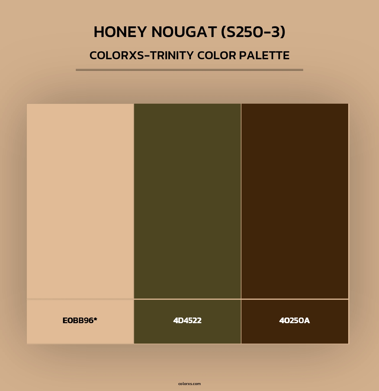 Honey Nougat (S250-3) - Colorxs Trinity Palette