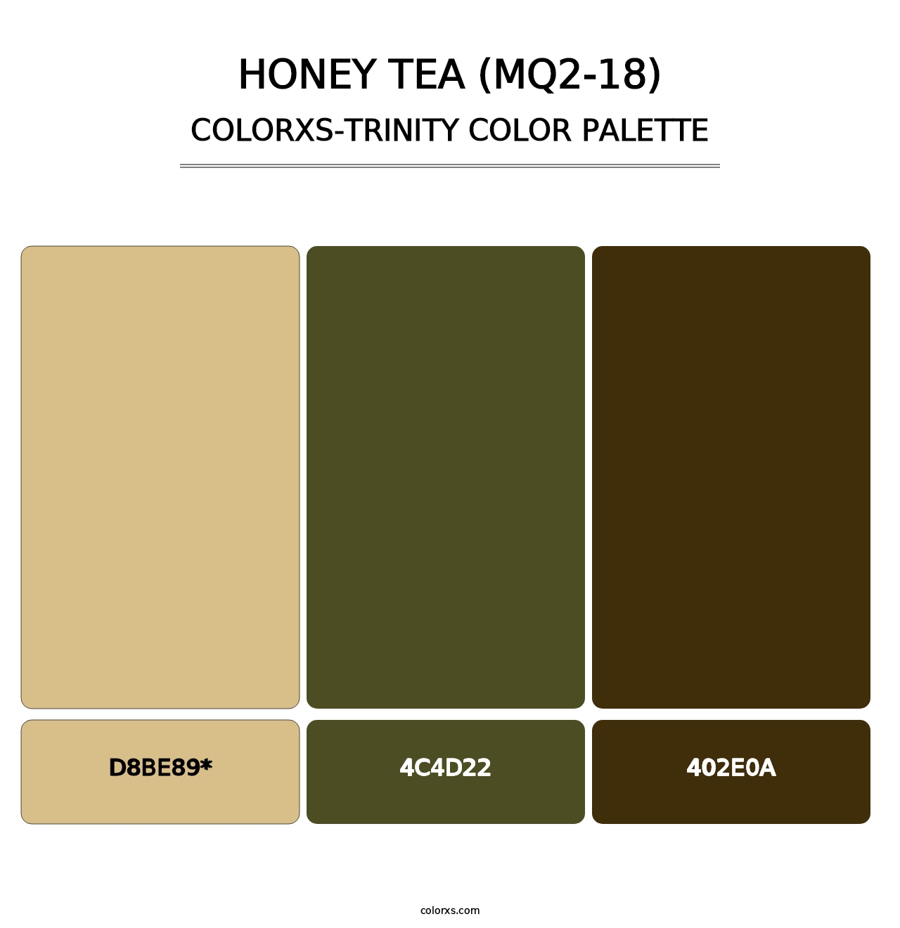 Honey Tea (MQ2-18) - Colorxs Trinity Palette