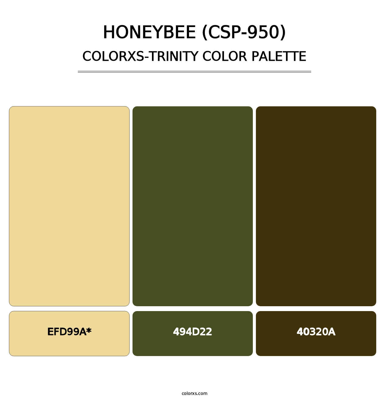 Honeybee (CSP-950) - Colorxs Trinity Palette