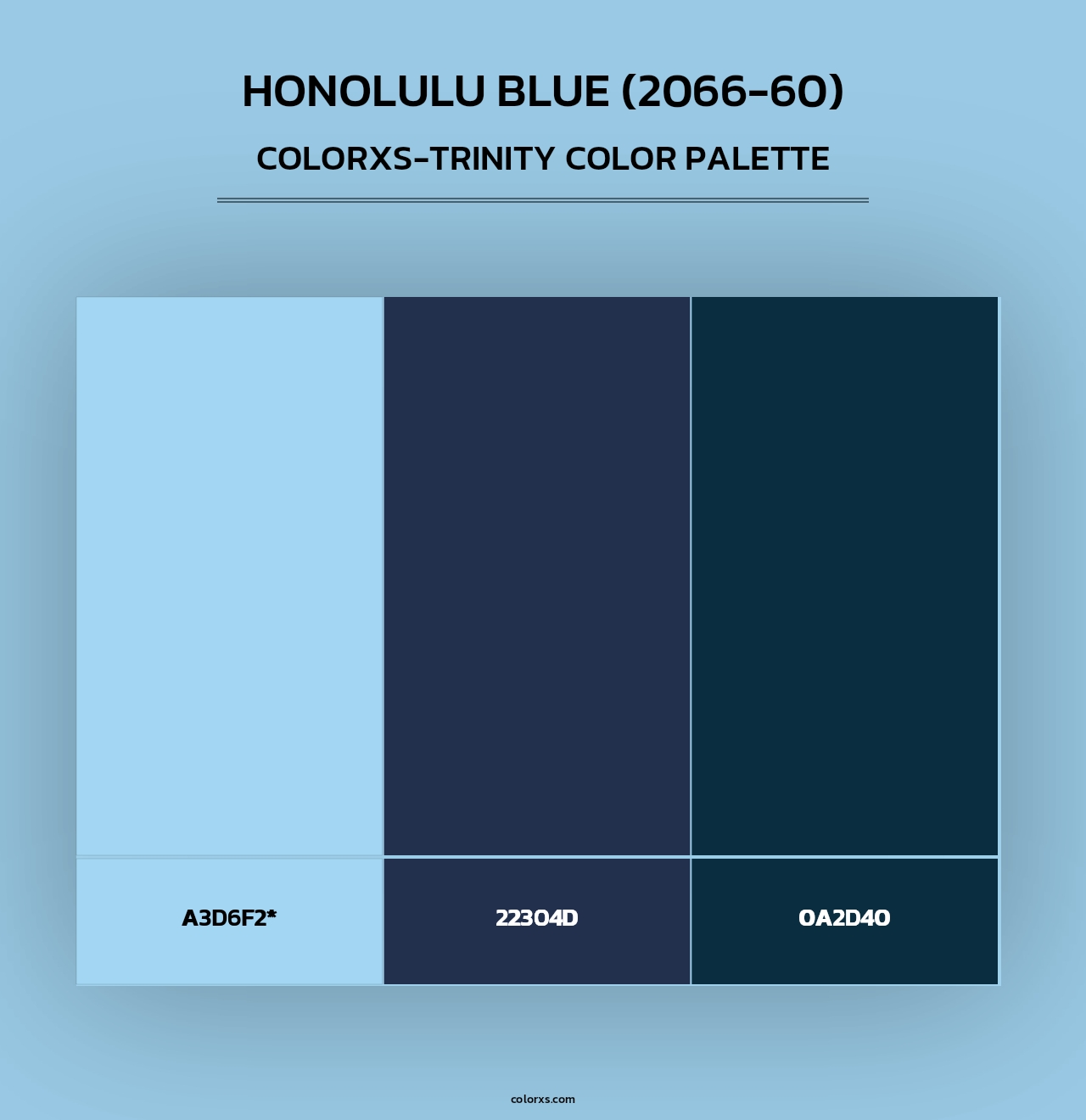 Honolulu Blue (2066-60) - Colorxs Trinity Palette