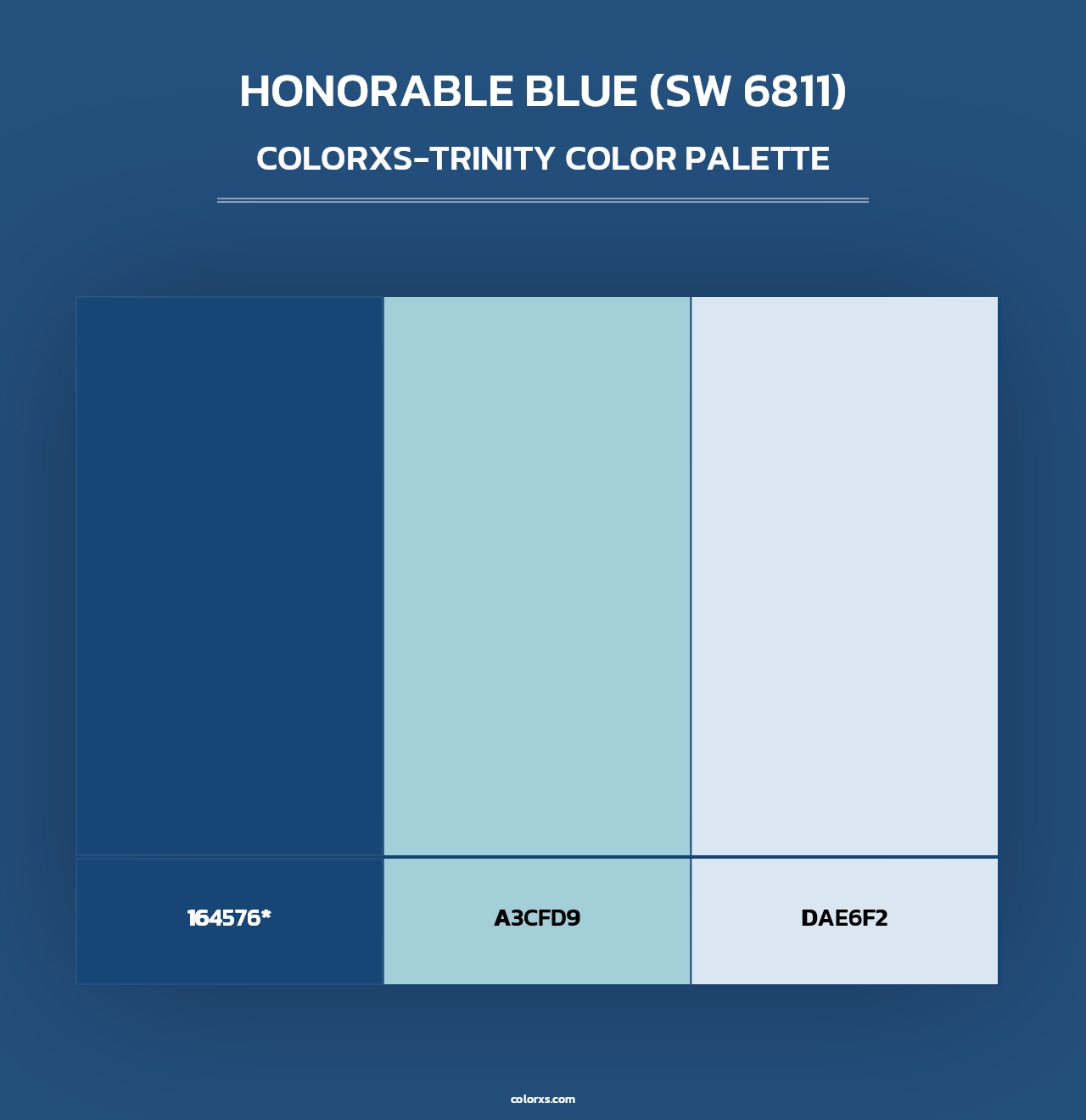 Honorable Blue (SW 6811) - Colorxs Trinity Palette