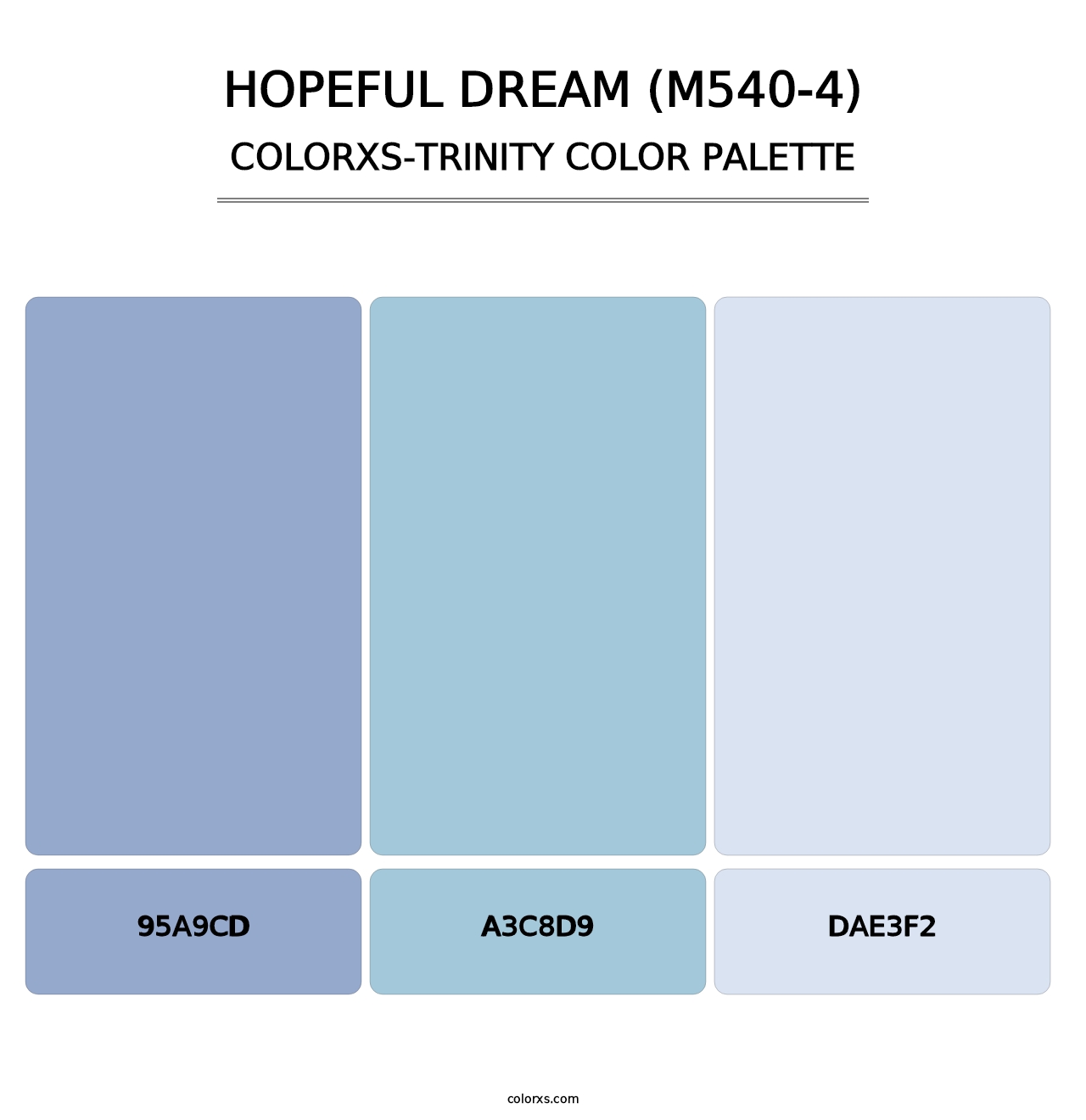 Hopeful Dream (M540-4) - Colorxs Trinity Palette