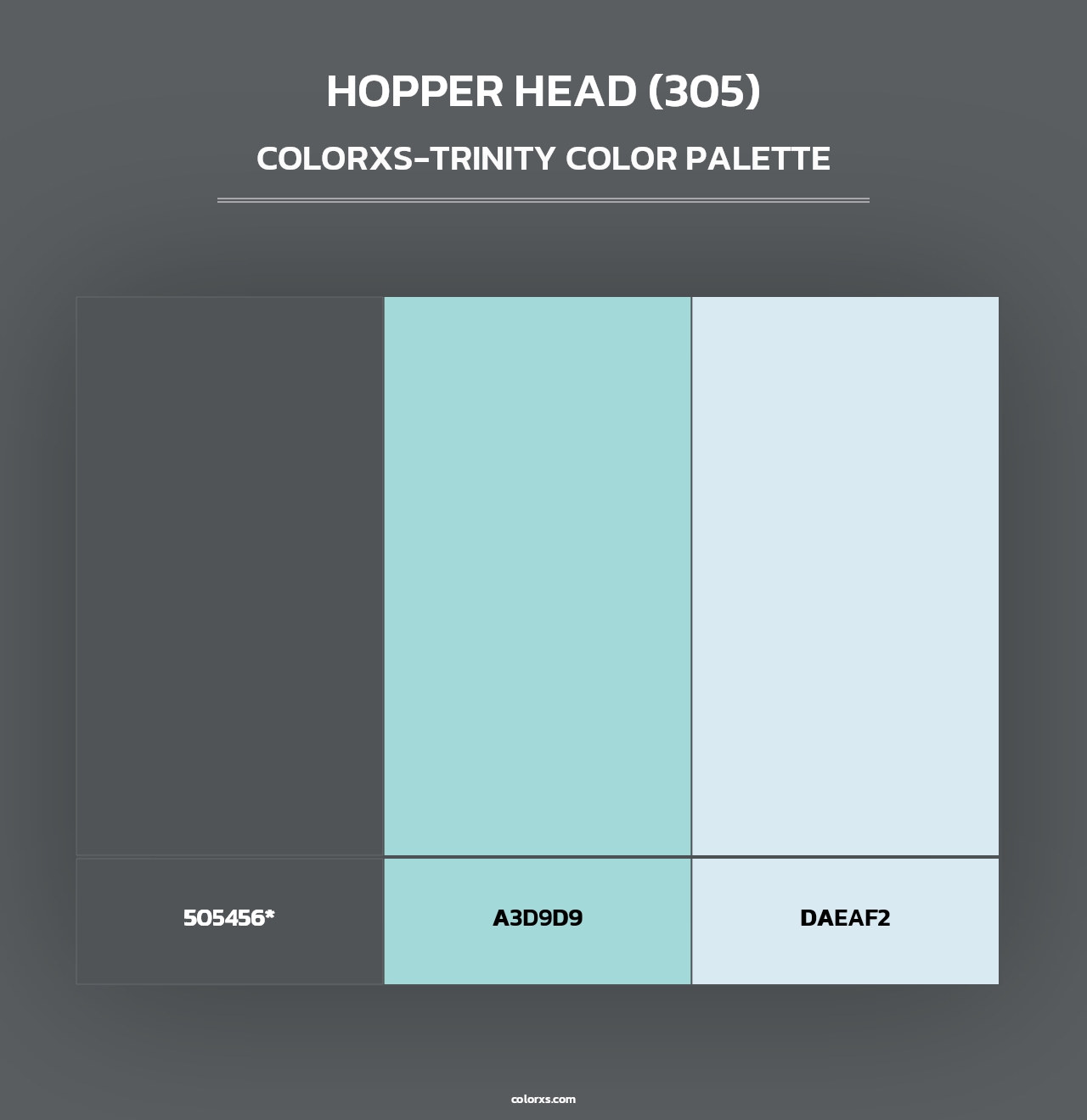Hopper Head (305) - Colorxs Trinity Palette