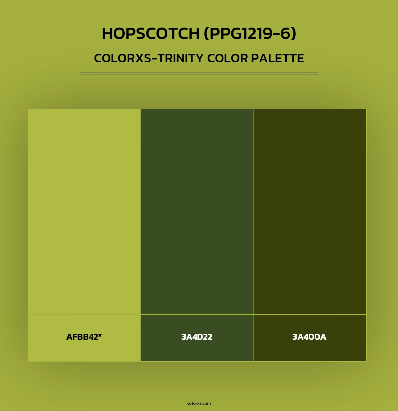 Hopscotch (PPG1219-6) - Colorxs Trinity Palette