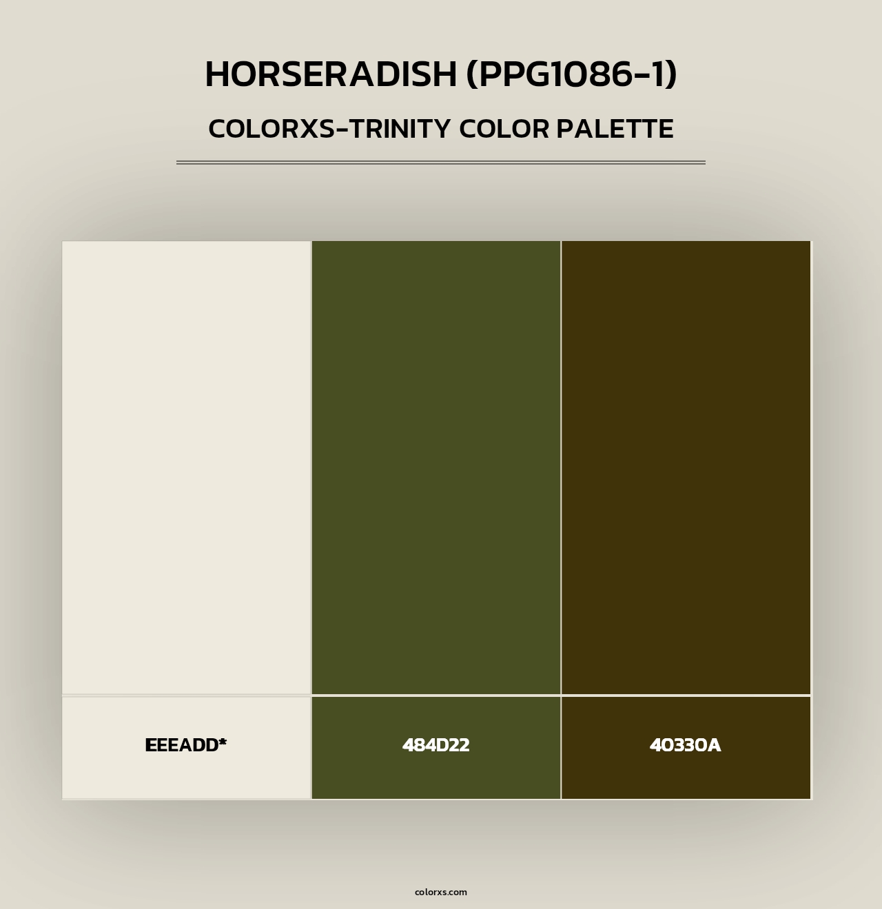 Horseradish (PPG1086-1) - Colorxs Trinity Palette