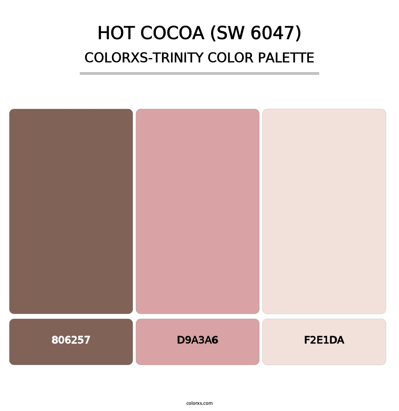 Hot Cocoa (SW 6047) - Colorxs Trinity Palette