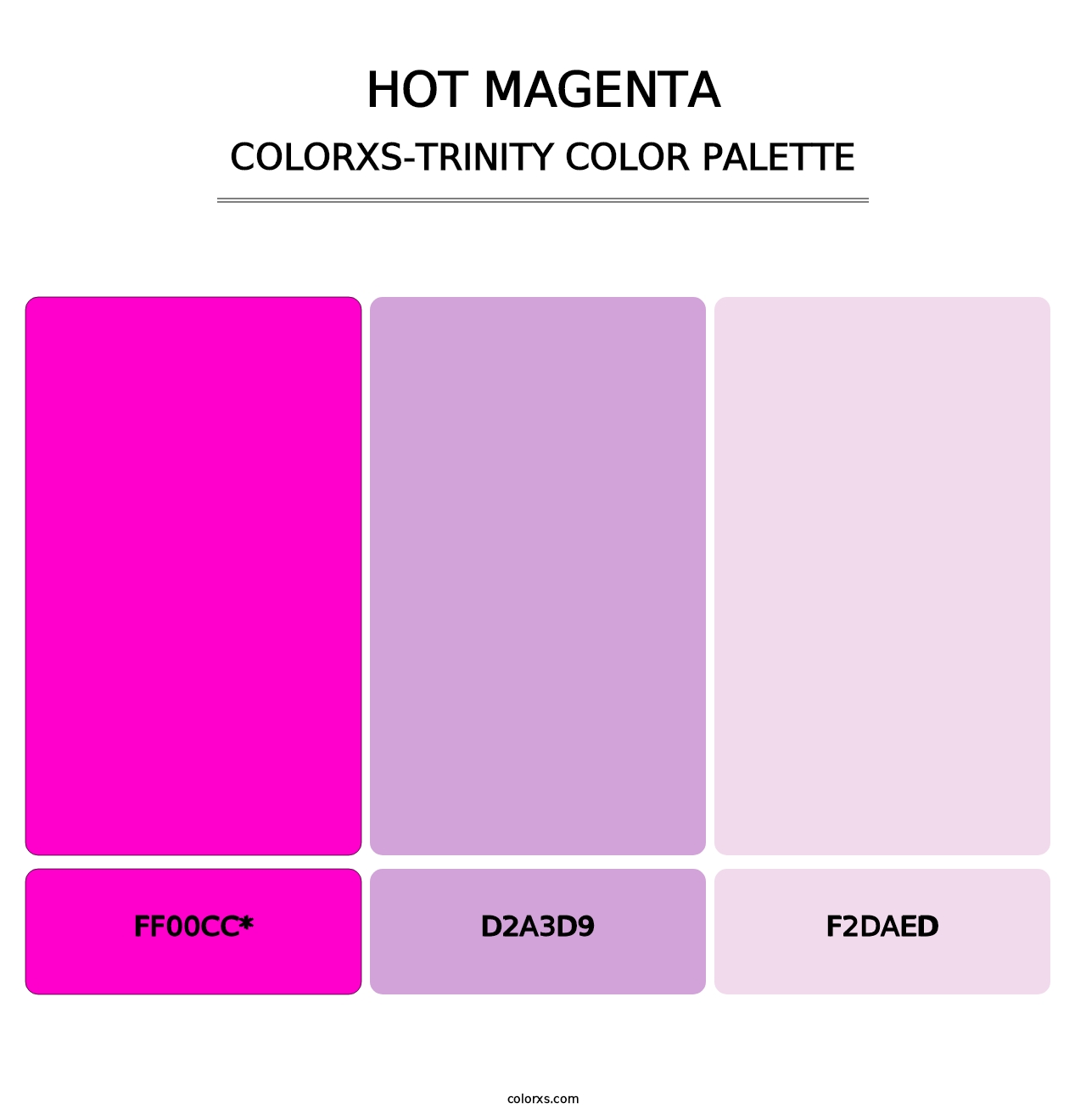 Hot Magenta - Colorxs Trinity Palette