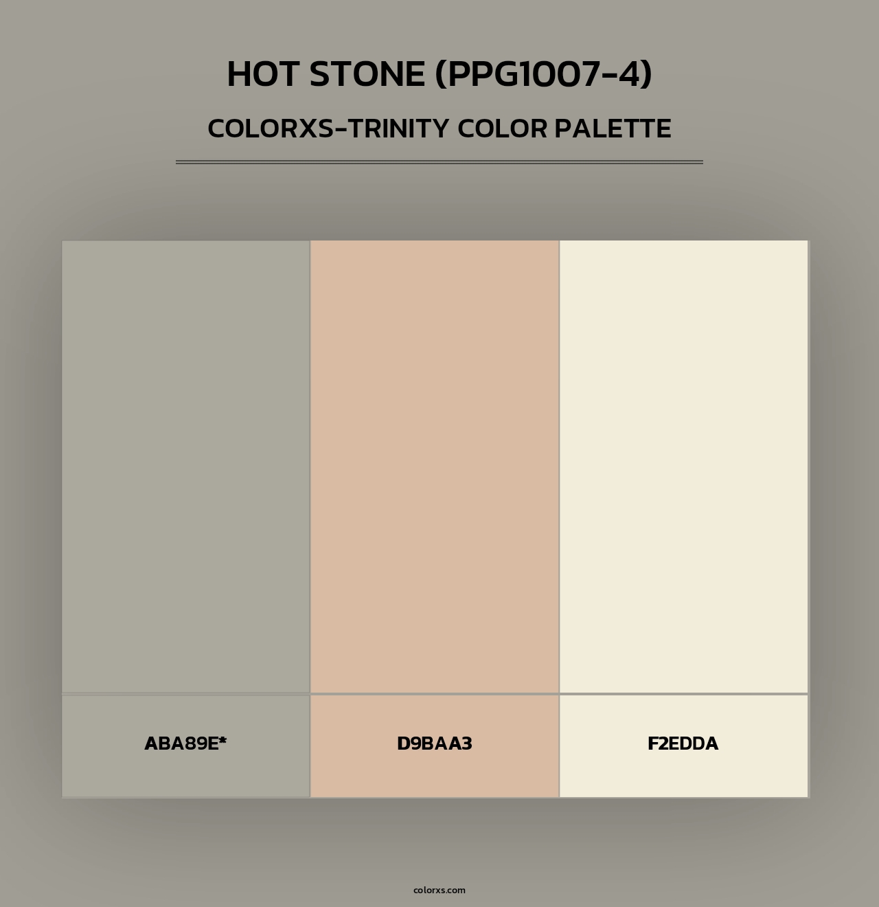Hot Stone (PPG1007-4) - Colorxs Trinity Palette