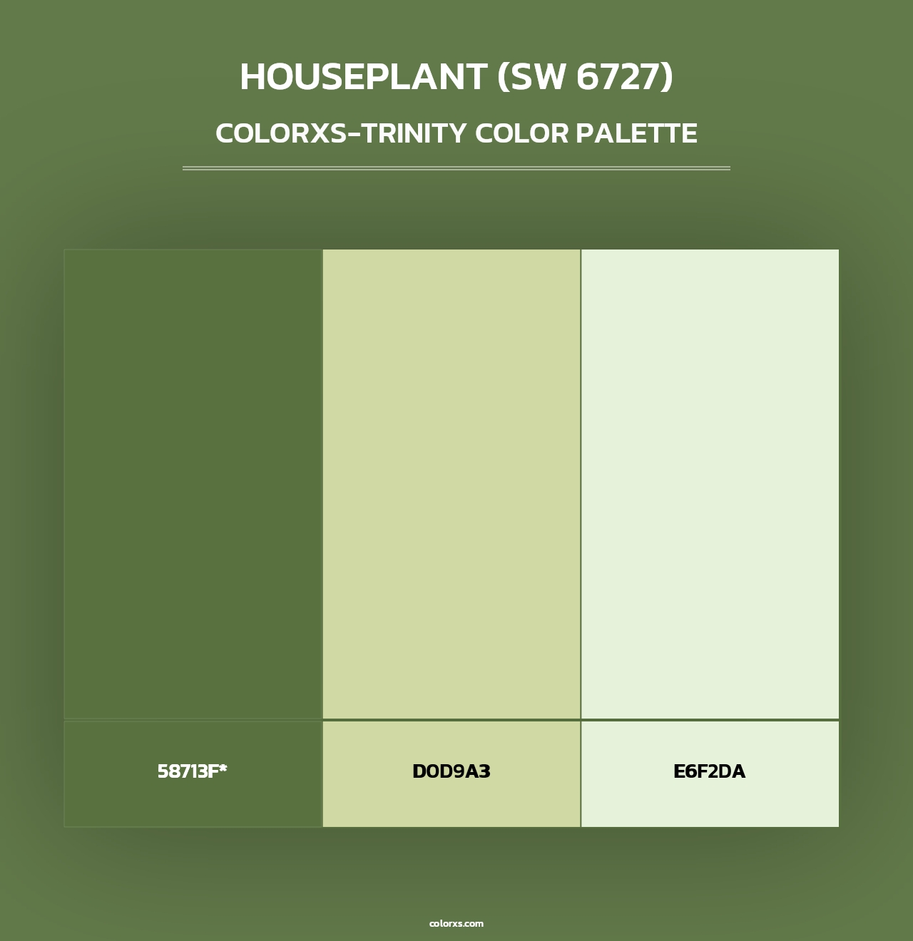 Houseplant (SW 6727) - Colorxs Trinity Palette