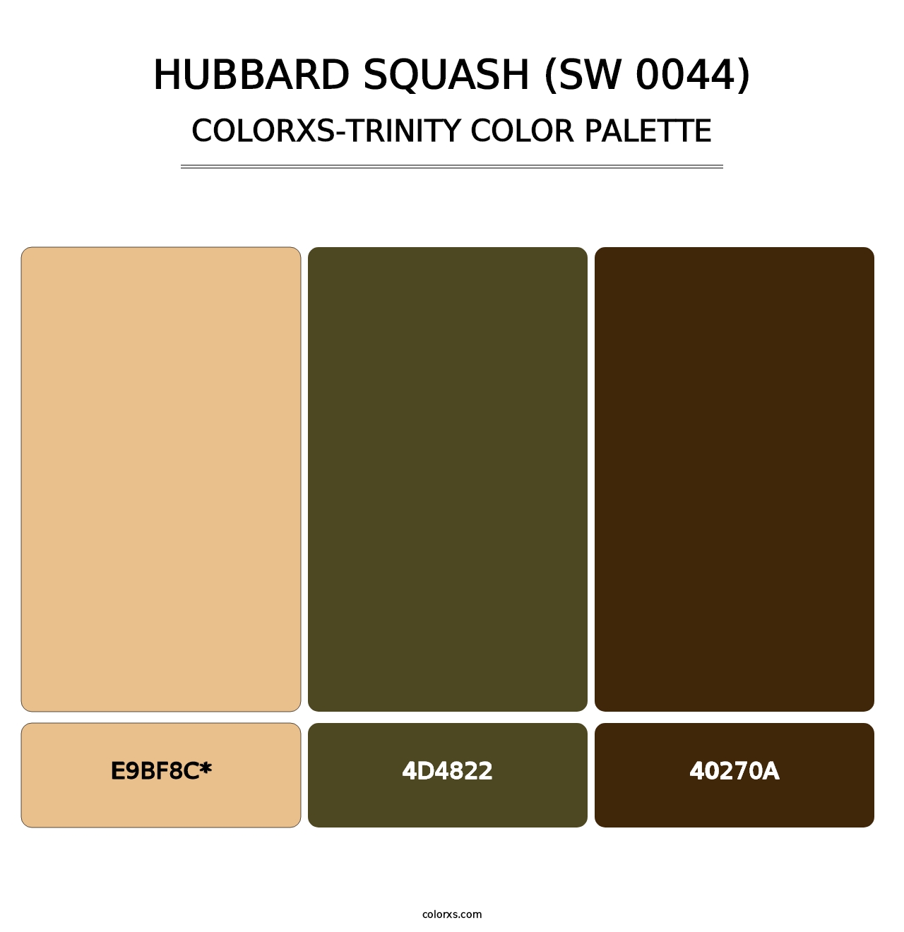Hubbard Squash (SW 0044) - Colorxs Trinity Palette