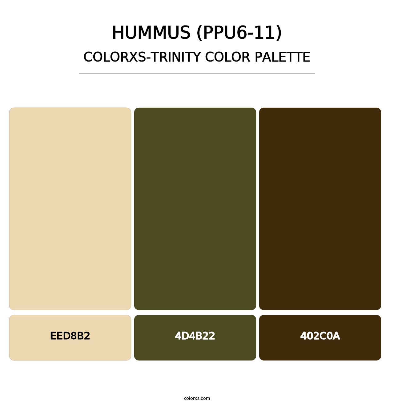 Hummus (PPU6-11) - Colorxs Trinity Palette