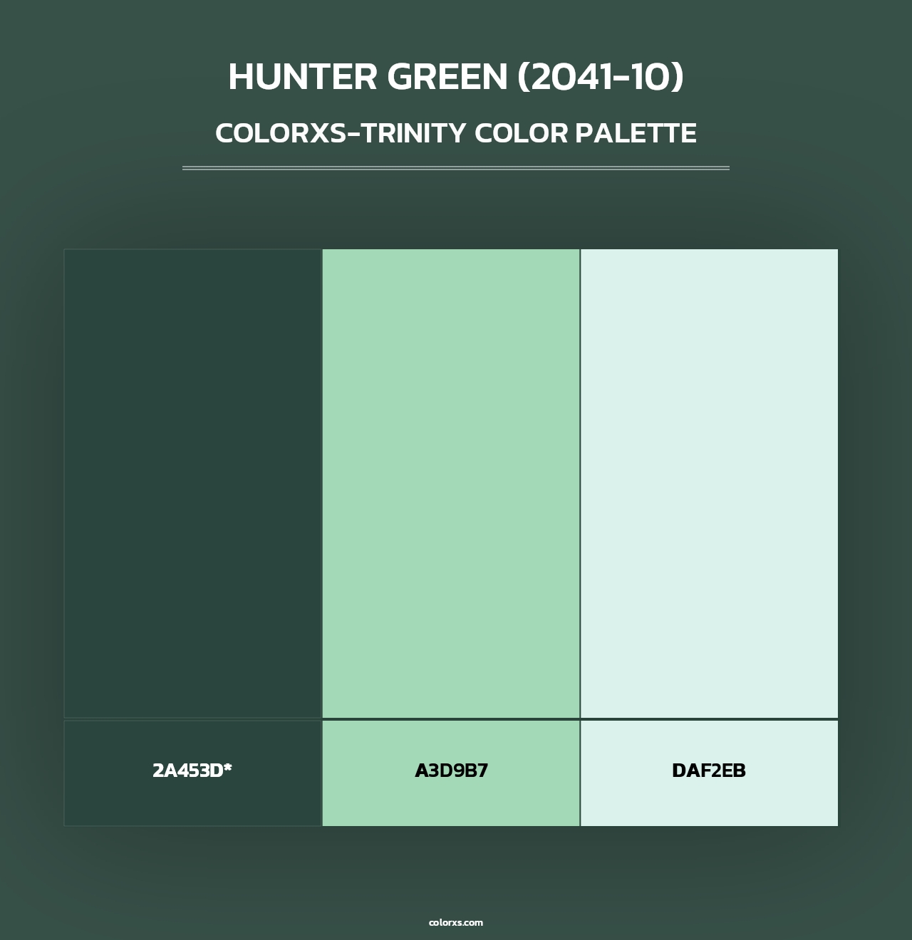 Hunter Green (2041-10) - Colorxs Trinity Palette