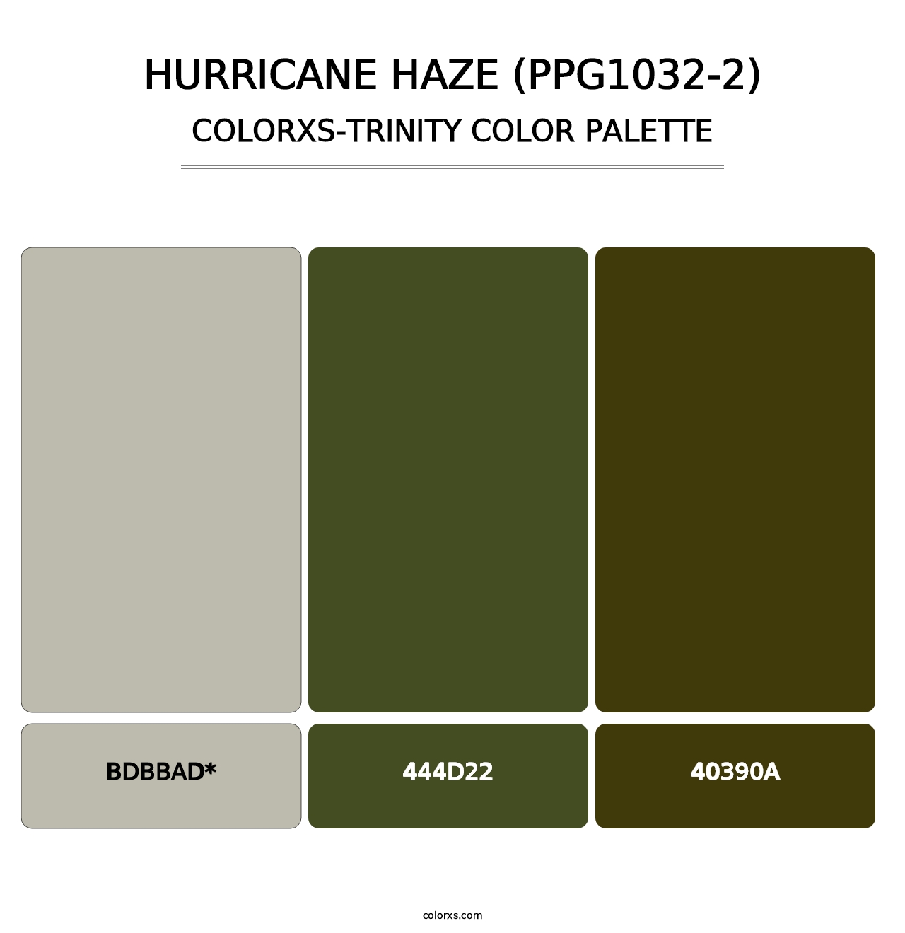 Hurricane Haze (PPG1032-2) - Colorxs Trinity Palette