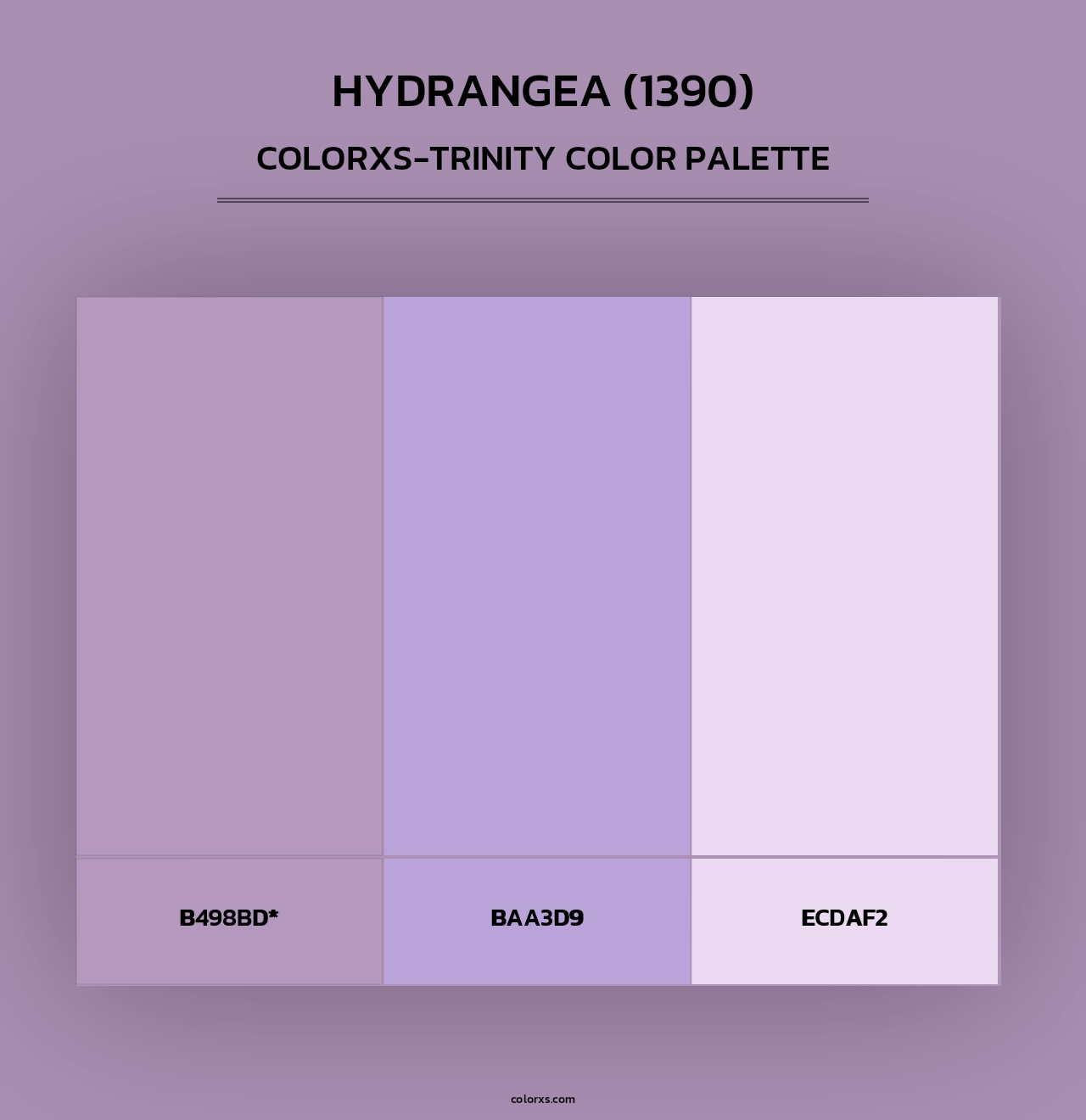Hydrangea (1390) - Colorxs Trinity Palette