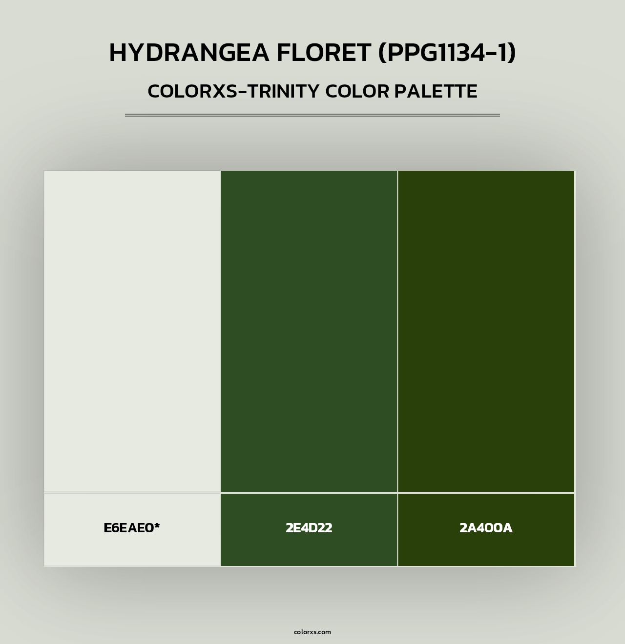 Hydrangea Floret (PPG1134-1) - Colorxs Trinity Palette