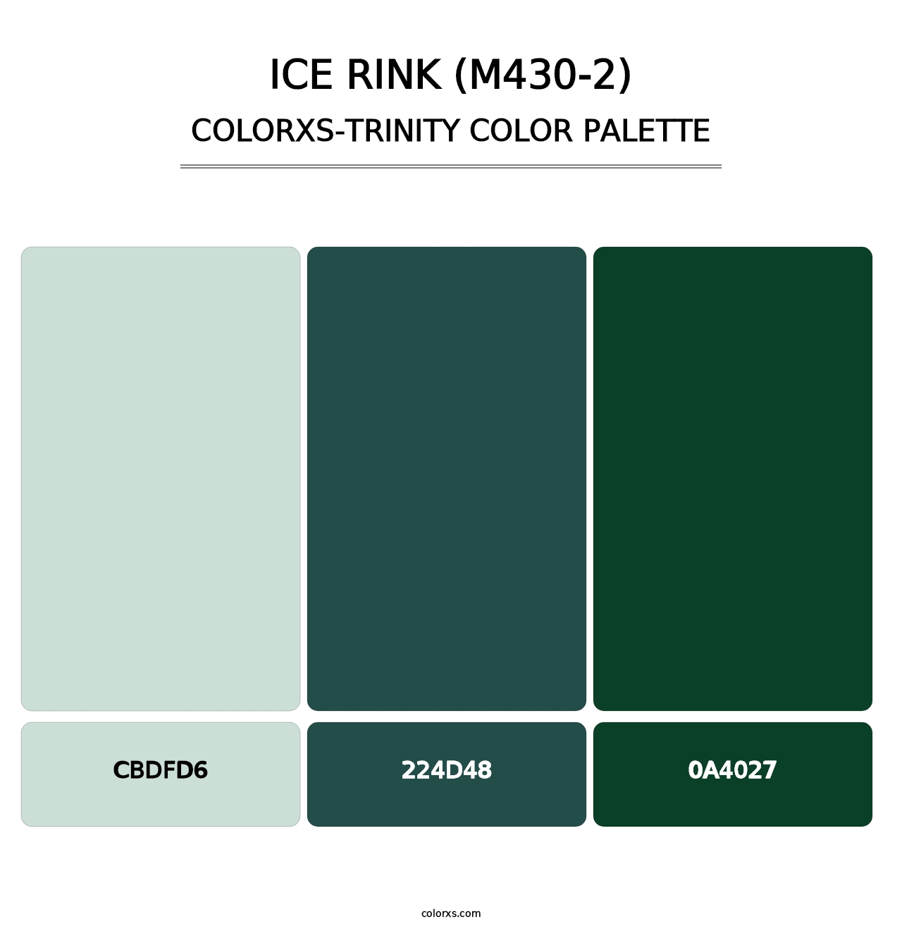 Ice Rink (M430-2) - Colorxs Trinity Palette
