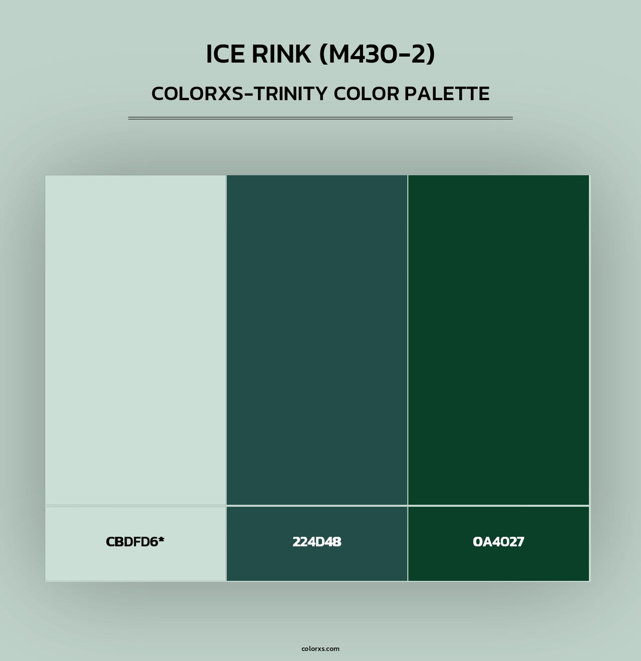 Ice Rink (M430-2) - Colorxs Trinity Palette