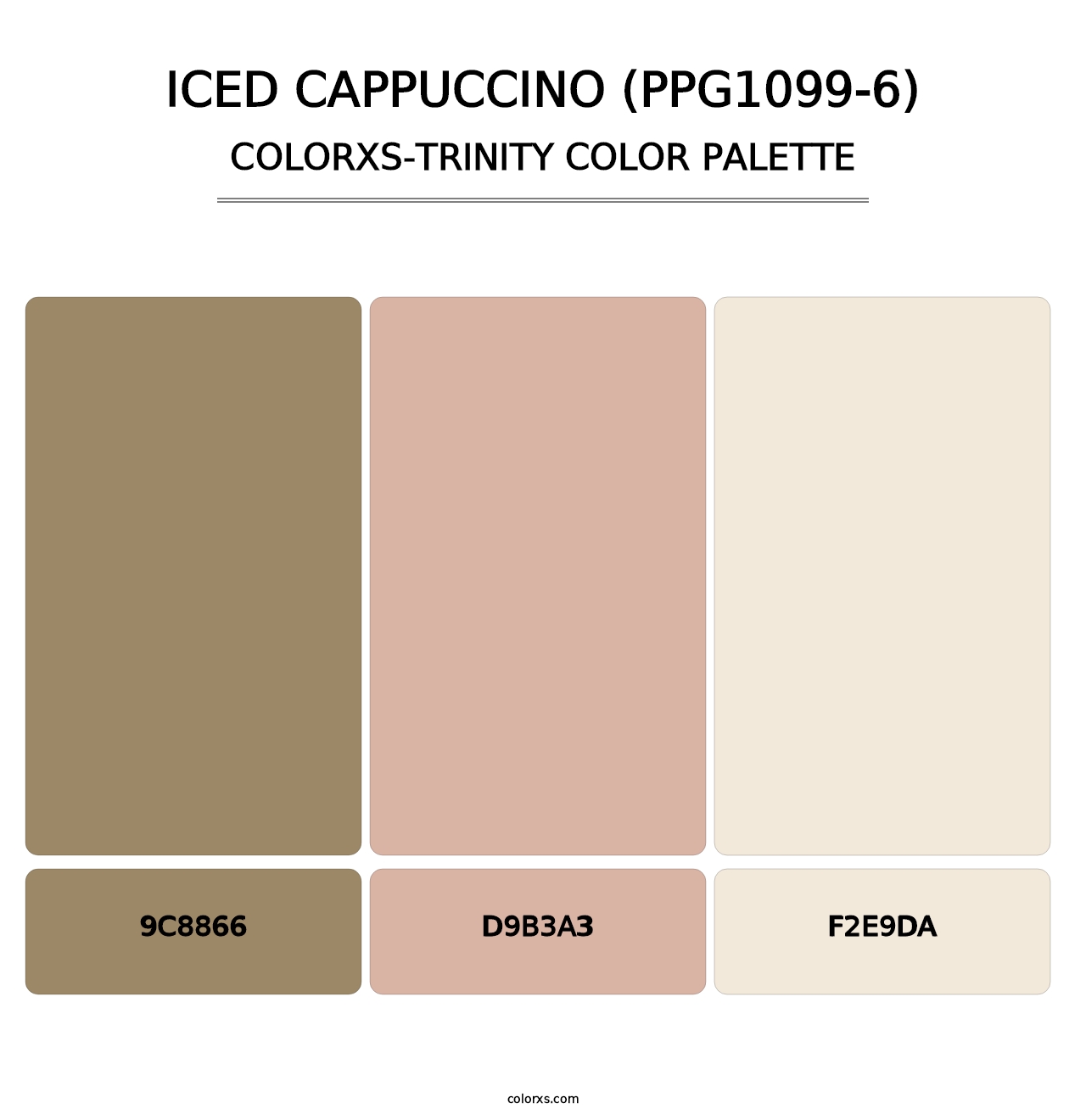 Iced Cappuccino (PPG1099-6) - Colorxs Trinity Palette