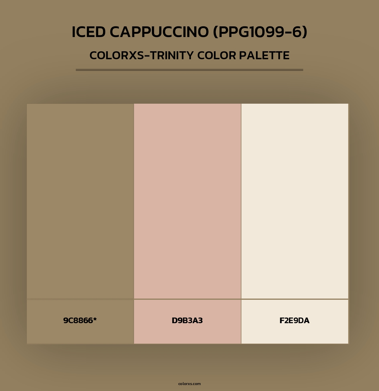 Iced Cappuccino (PPG1099-6) - Colorxs Trinity Palette